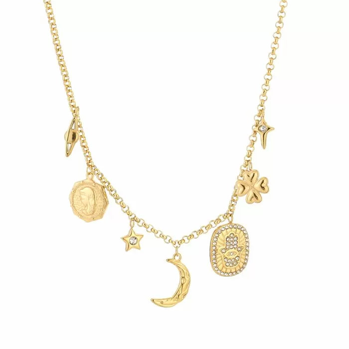 Shine bright bedel ketting goud