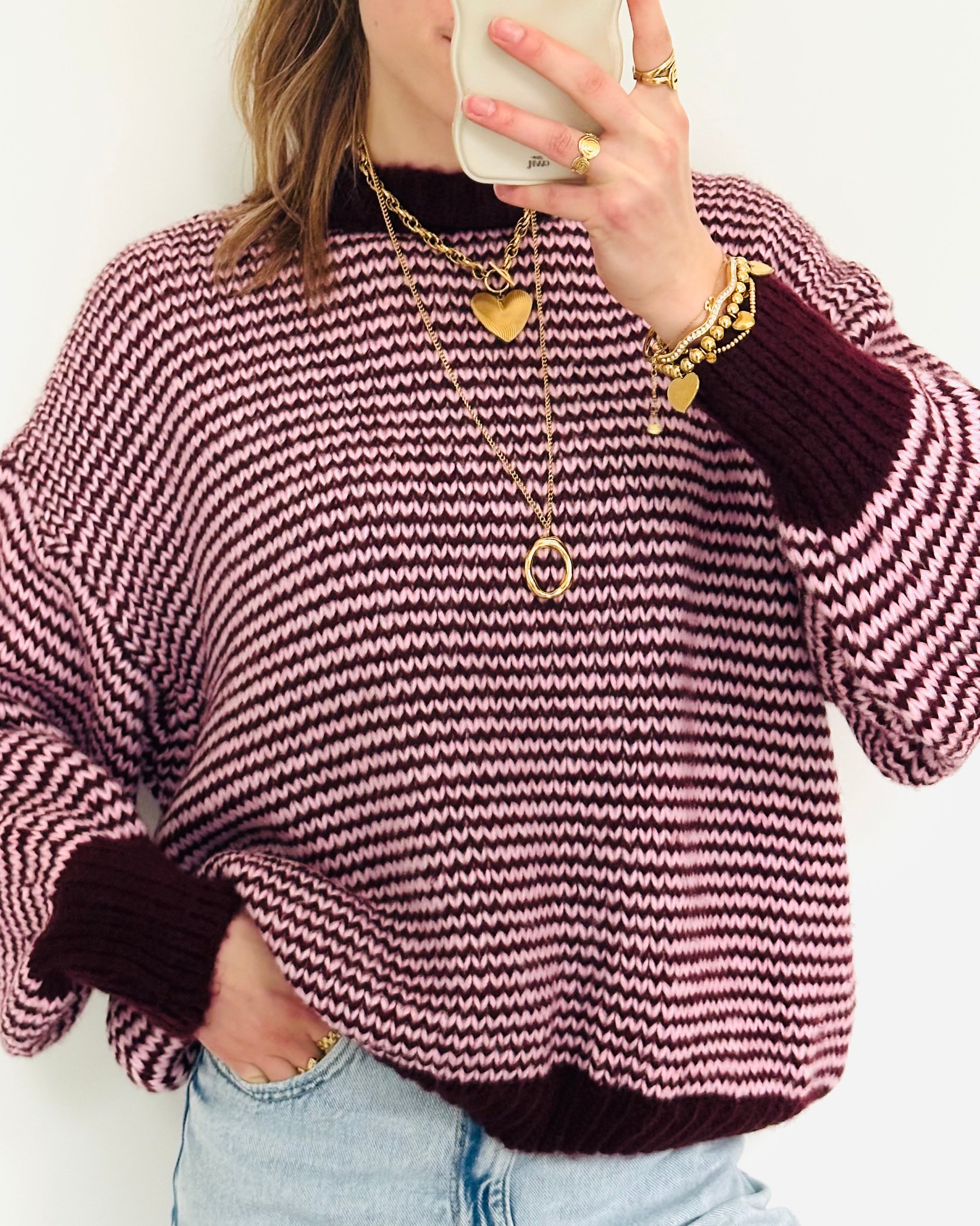 Mave trui pink bordeaux