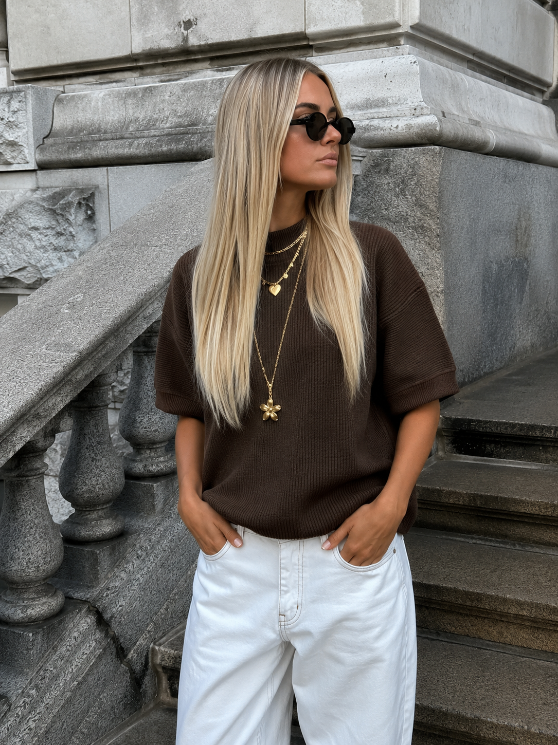 Soof knit brown