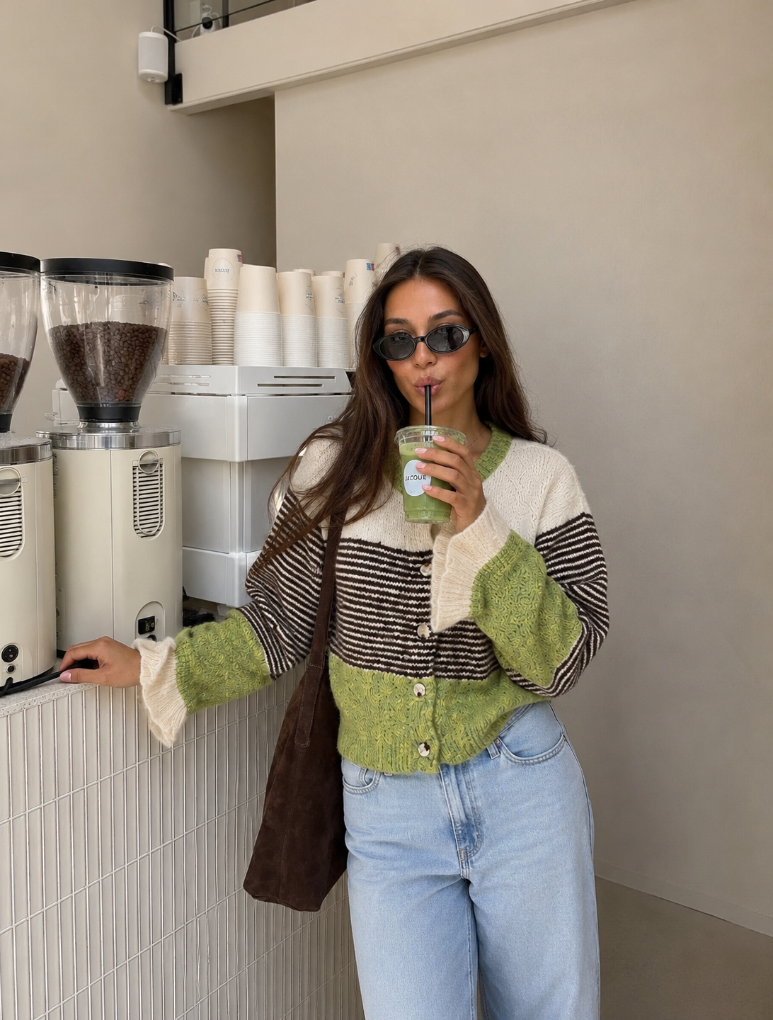 Cuddle cardigan green