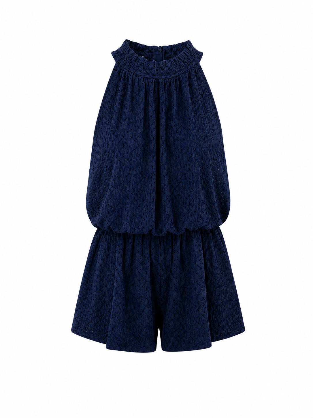 Wavy playsuit navy