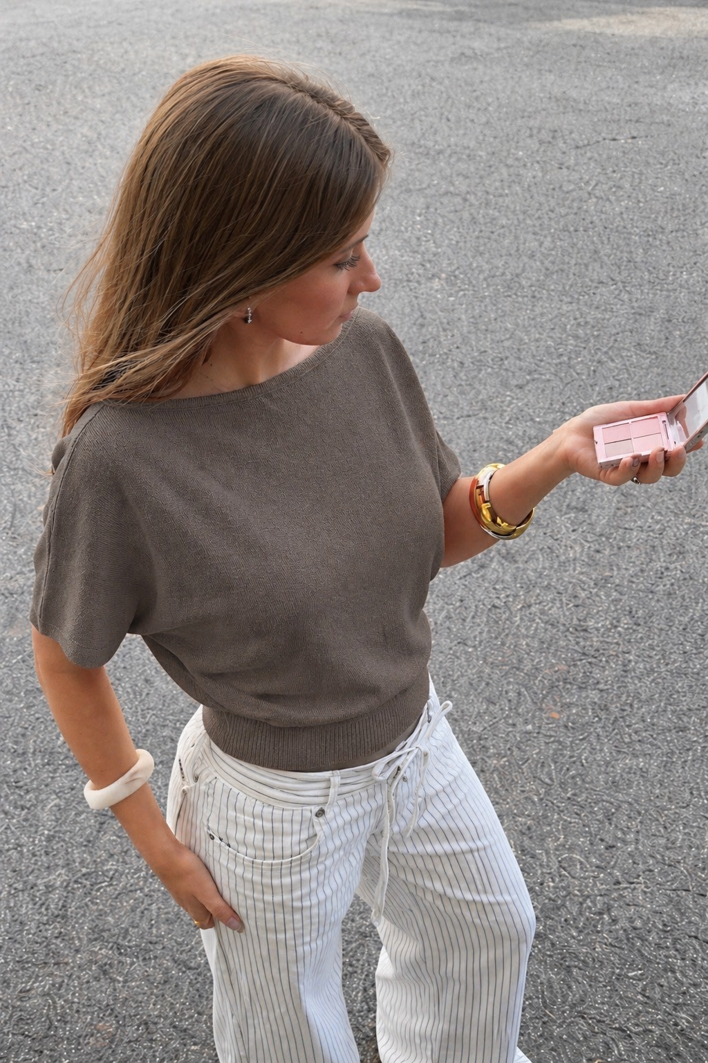Maeve knit taupe