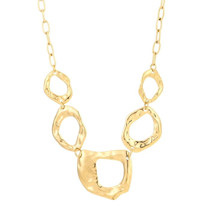 Luxe cirkel ketting goud