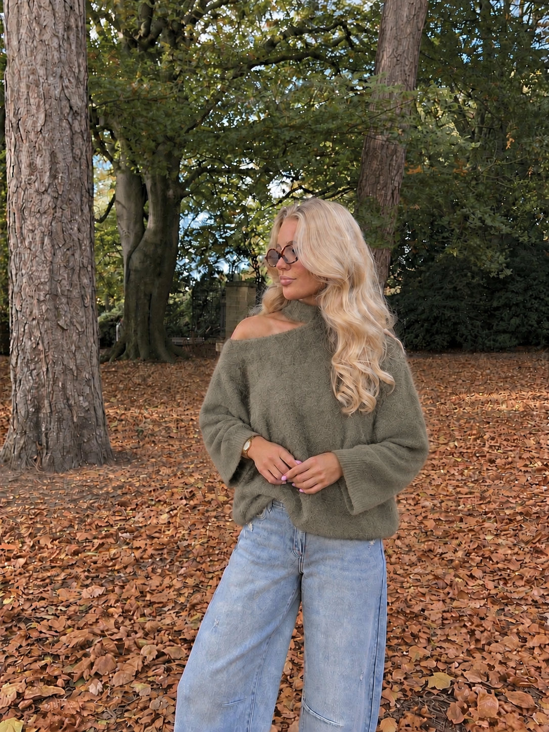 Chloé Choker Knit khaki