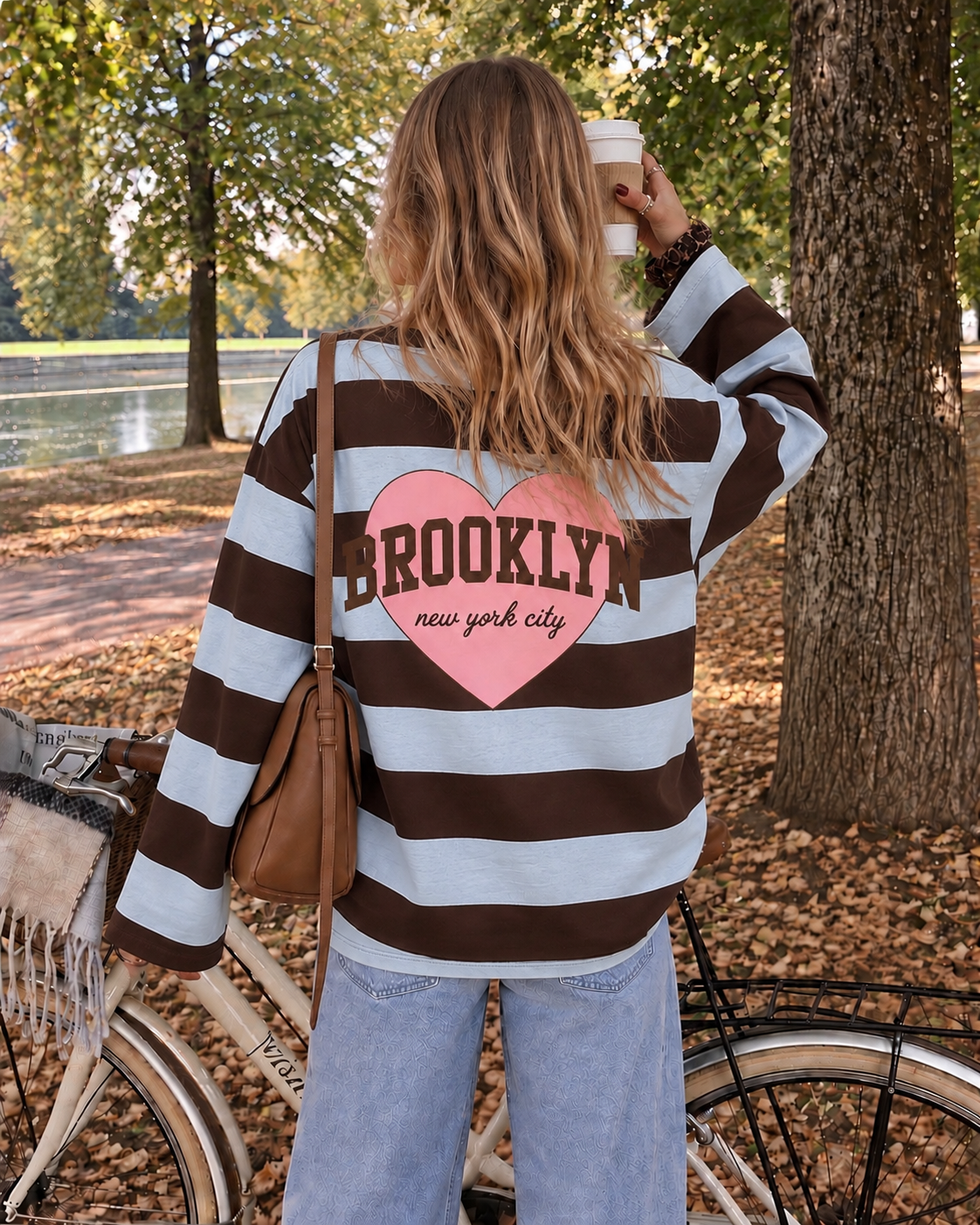 Brooklyn sweatshirt blue brown