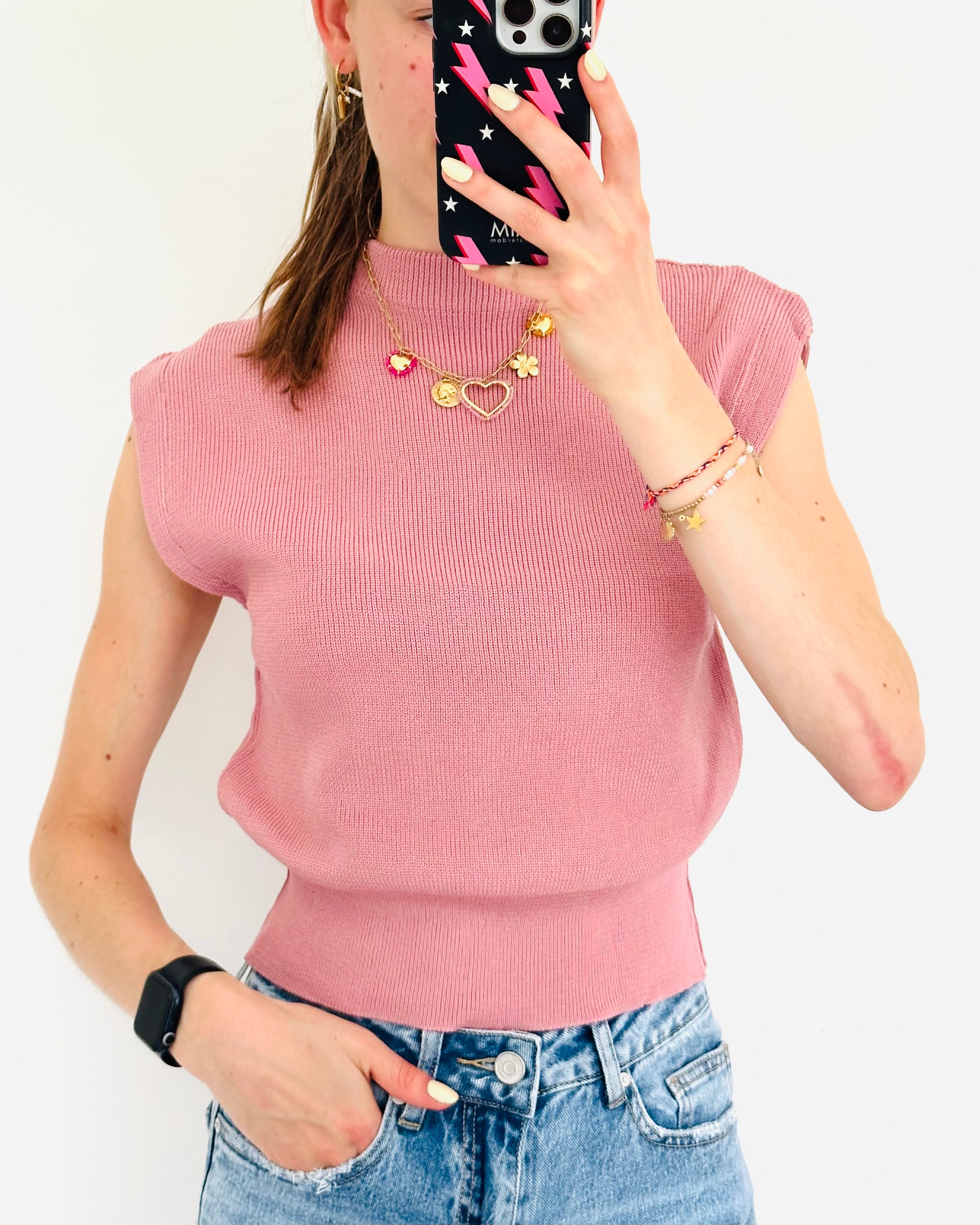 Nina top old pink
