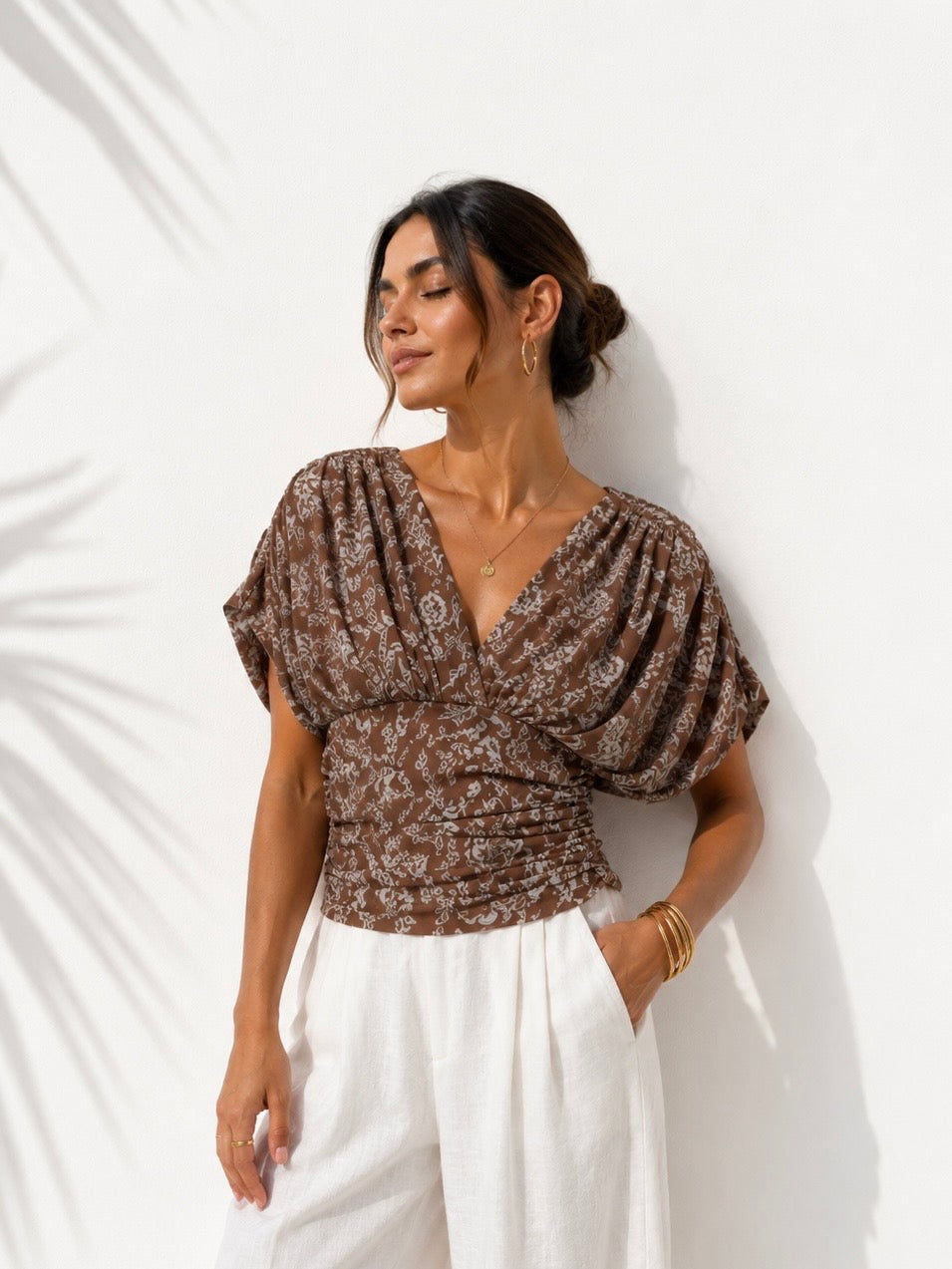 Amalfi top brown