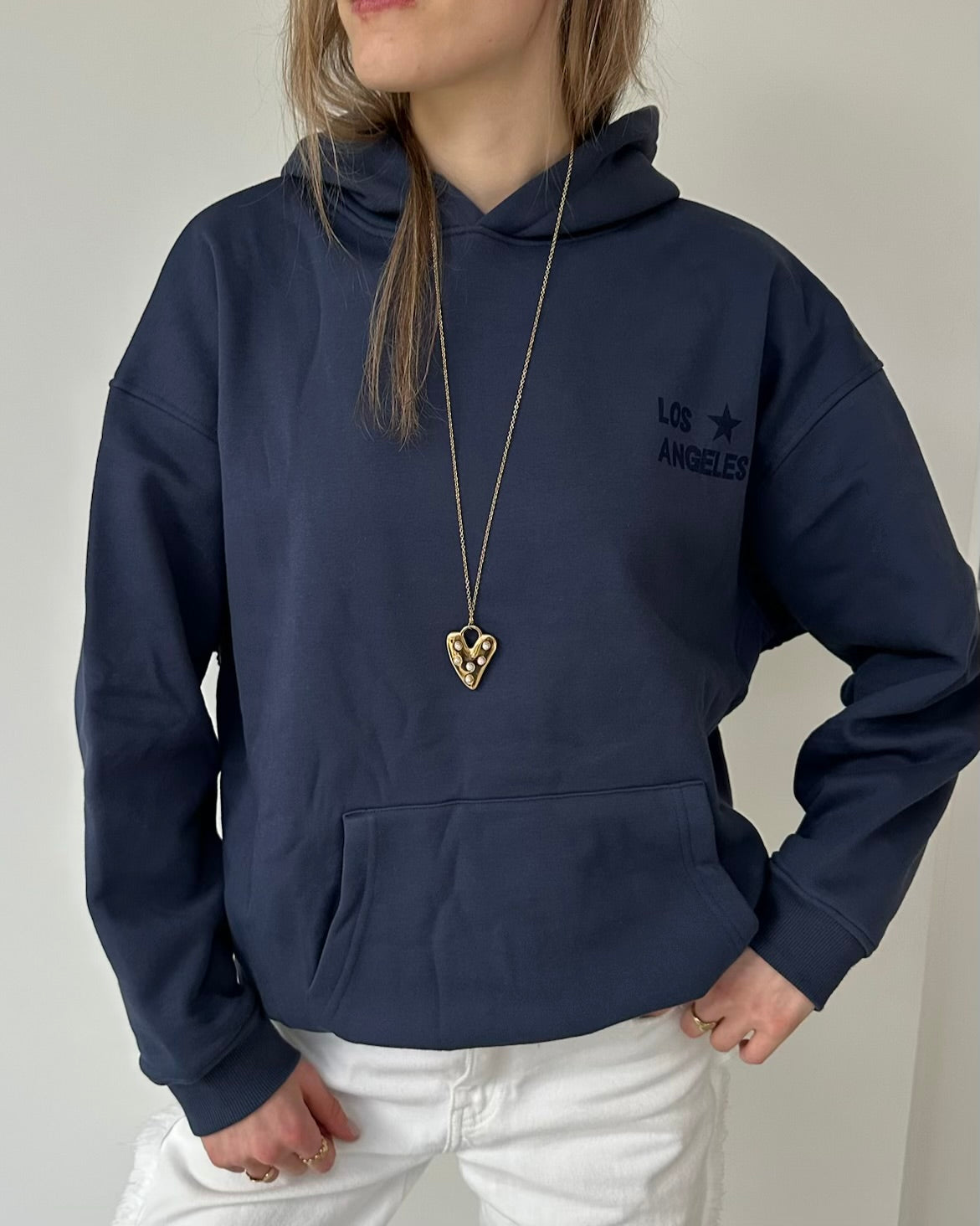 Los Angeles hoodie navy