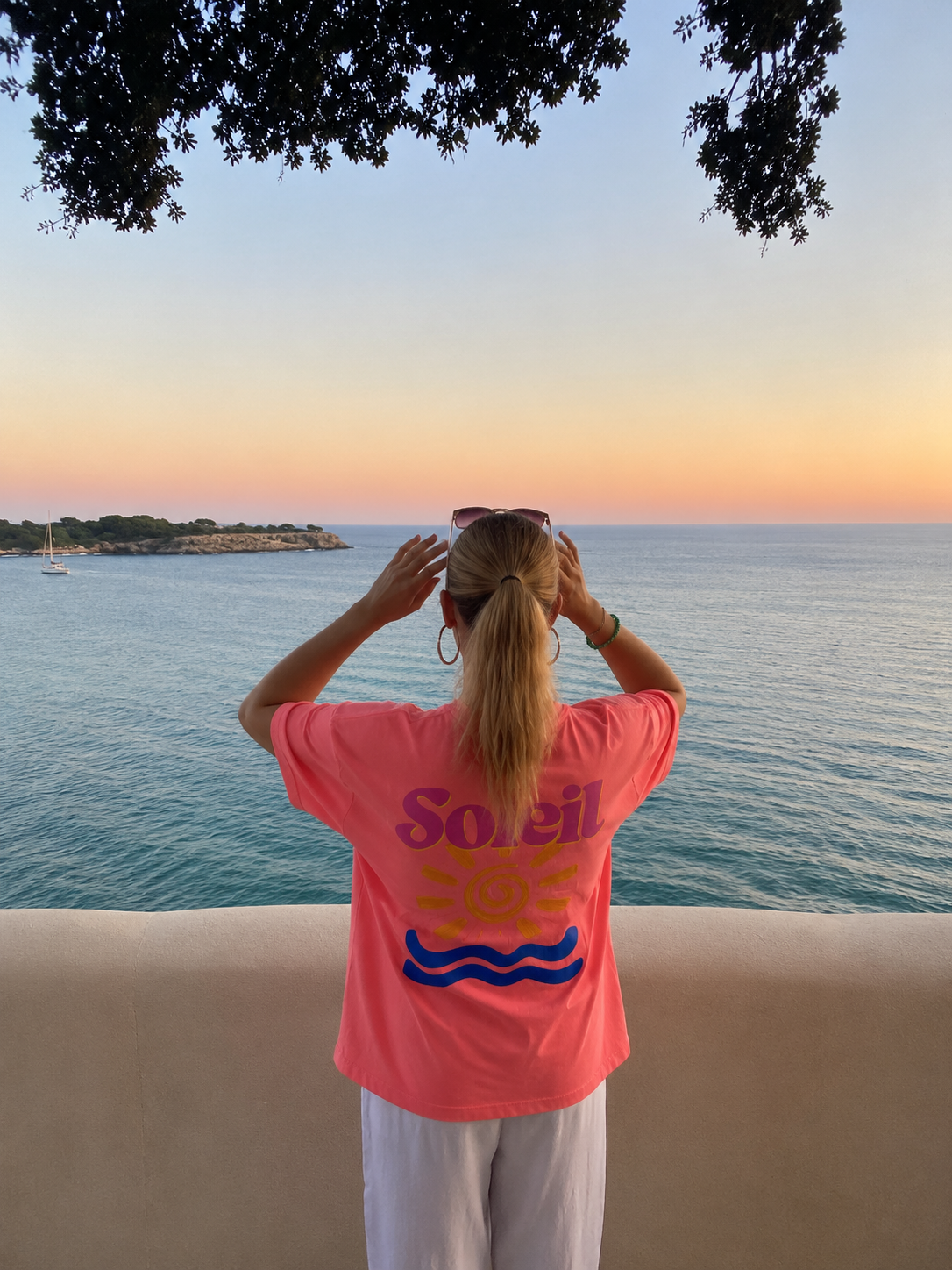 Soleil shirt coral