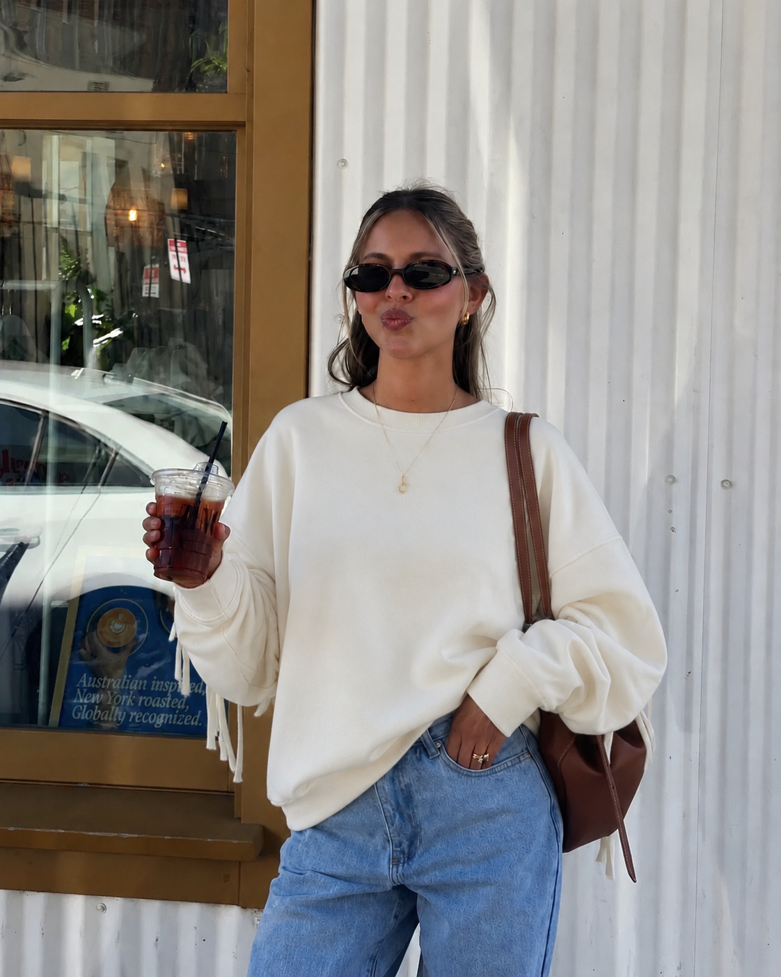 Fringe Sweater - Cream