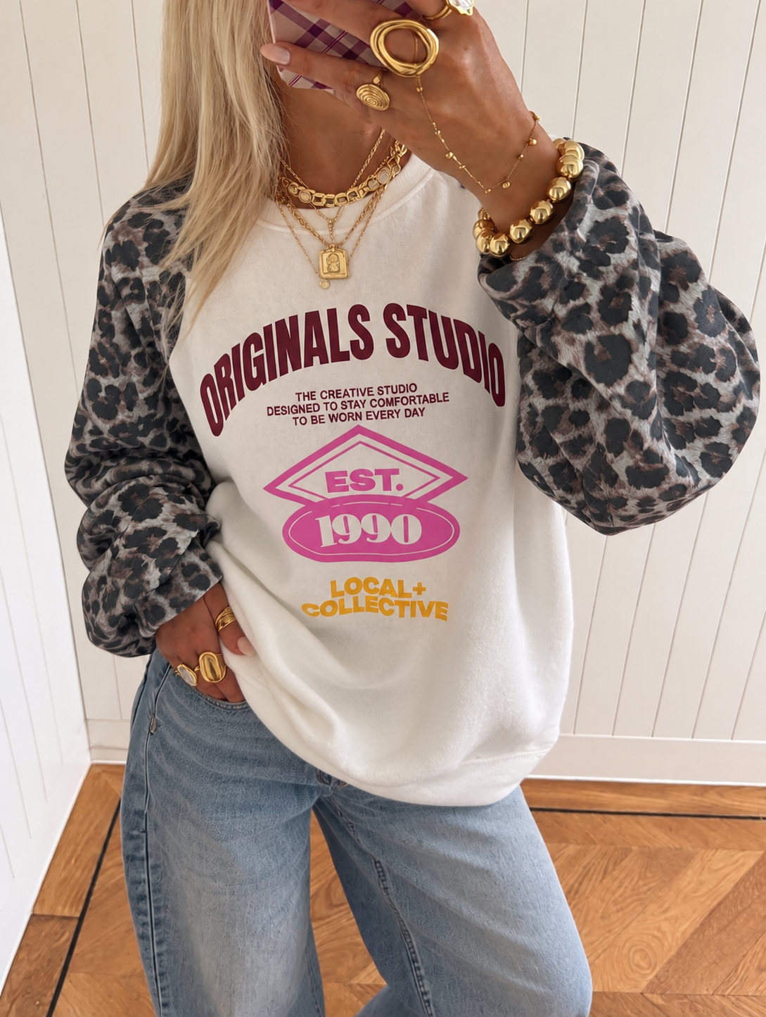 Originals Studio Leopard Sweatshirt