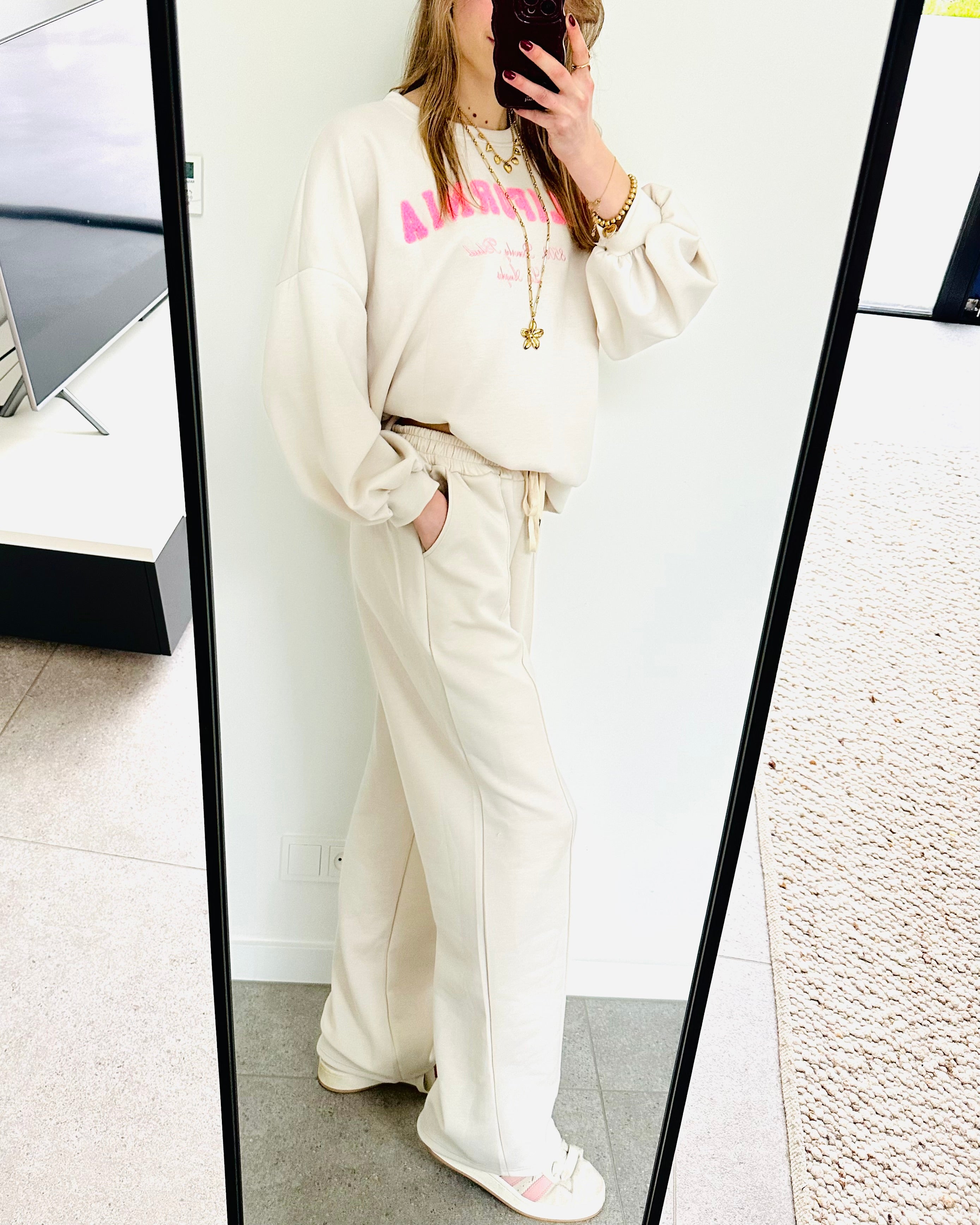 California amy set cream roze