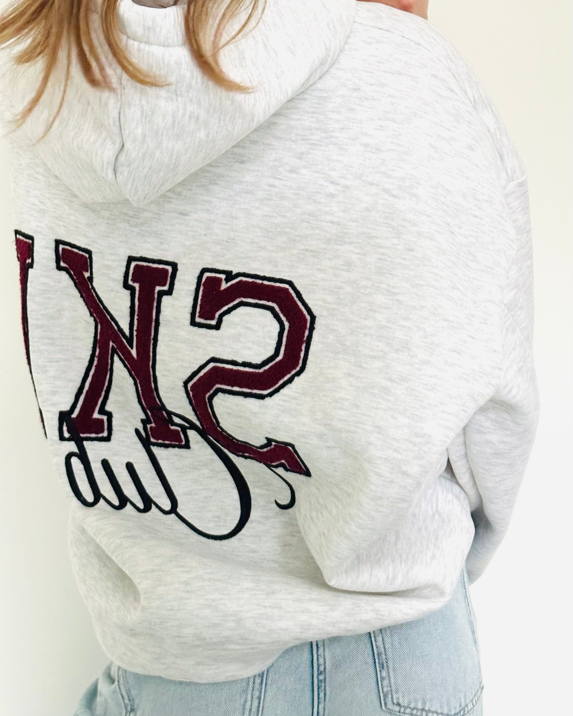 Limited SKI hoodie oversized grey