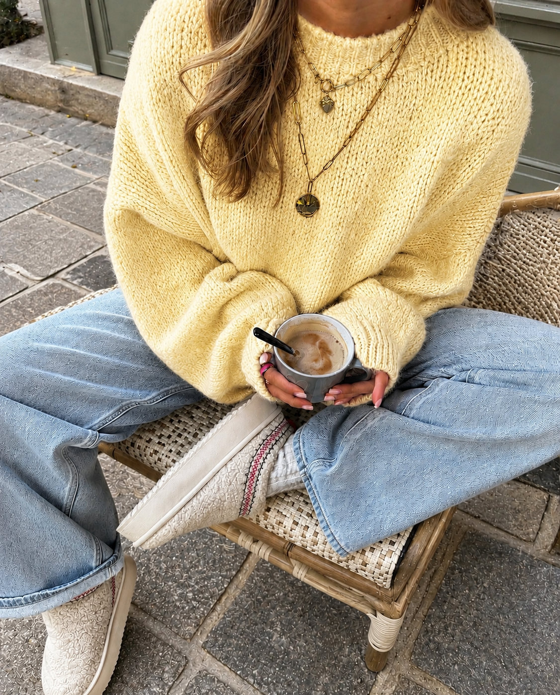 Comfy trui yellow