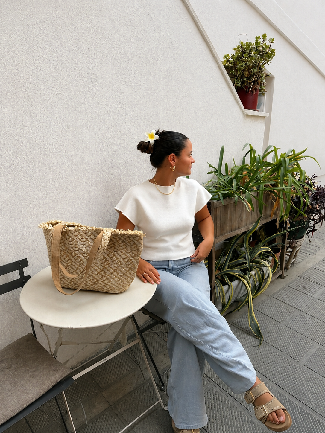 Perfect basic tee white