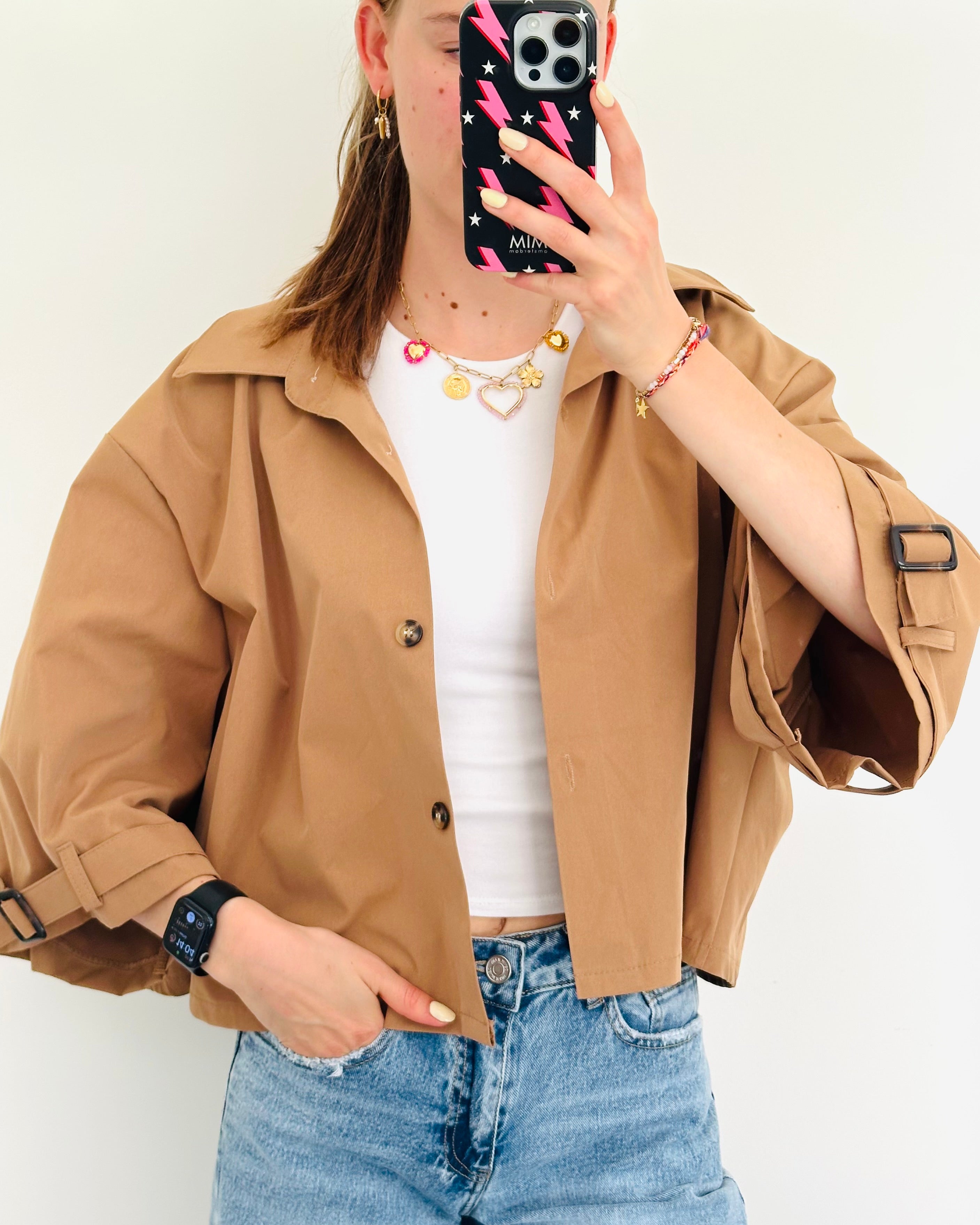 Ruby jacket camel mat