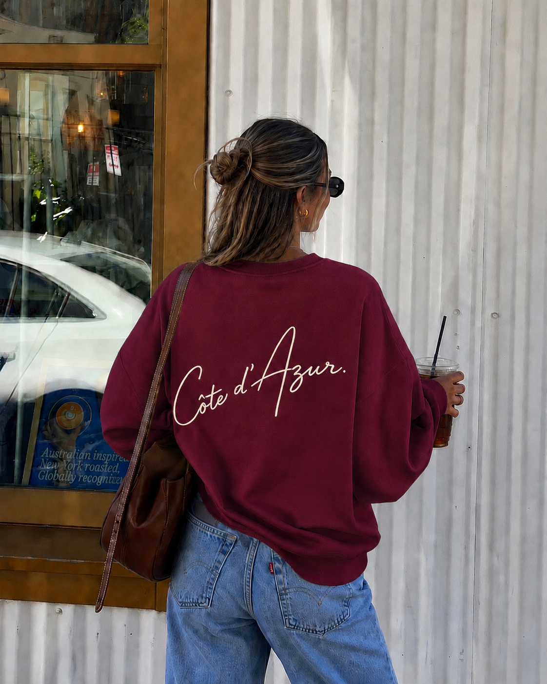 Côte d’Azur sweater bordeaux
