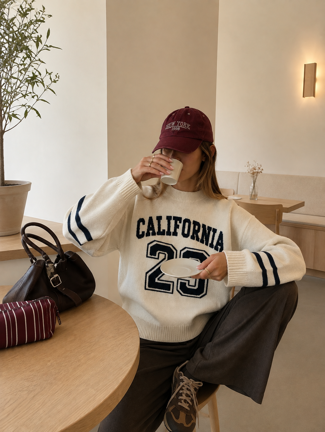 California trui white navy