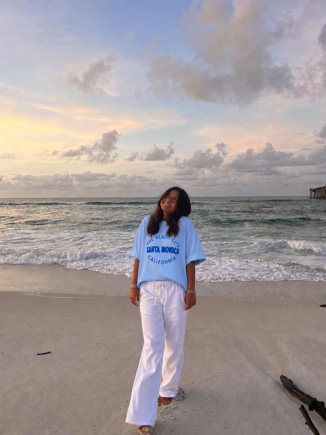 Santa Monica shortsleeve blue