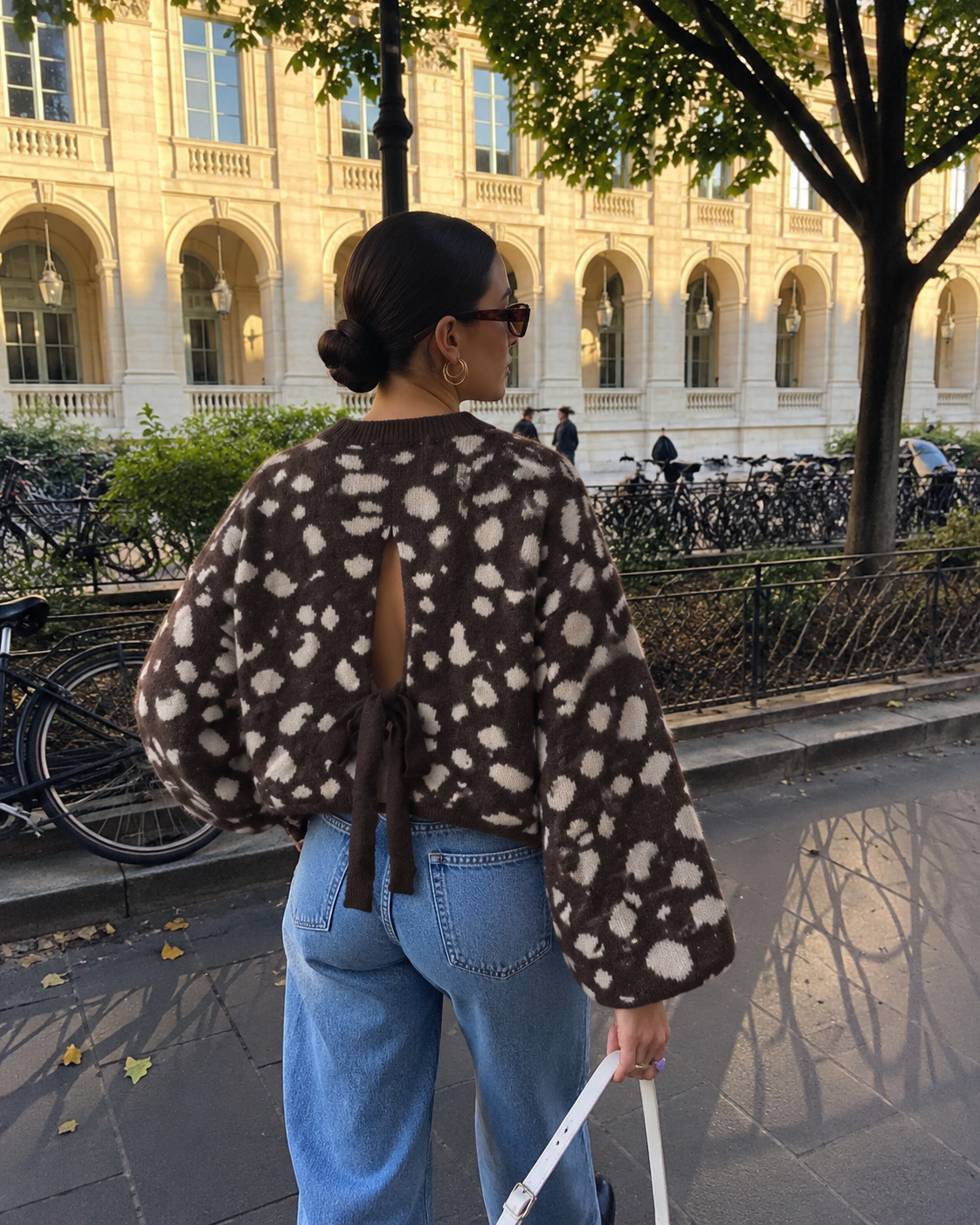 Bambidots Bow Knit brown