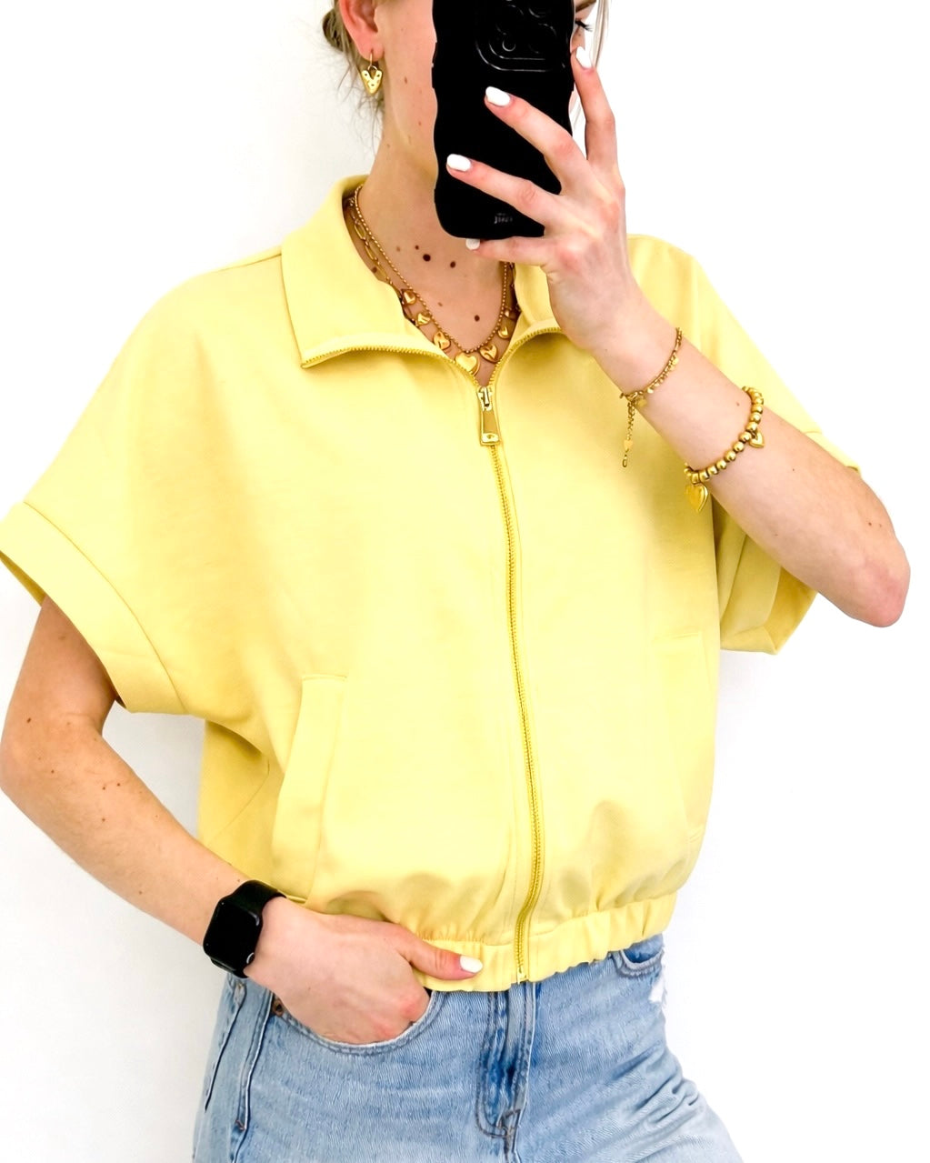 Zipper top yellow