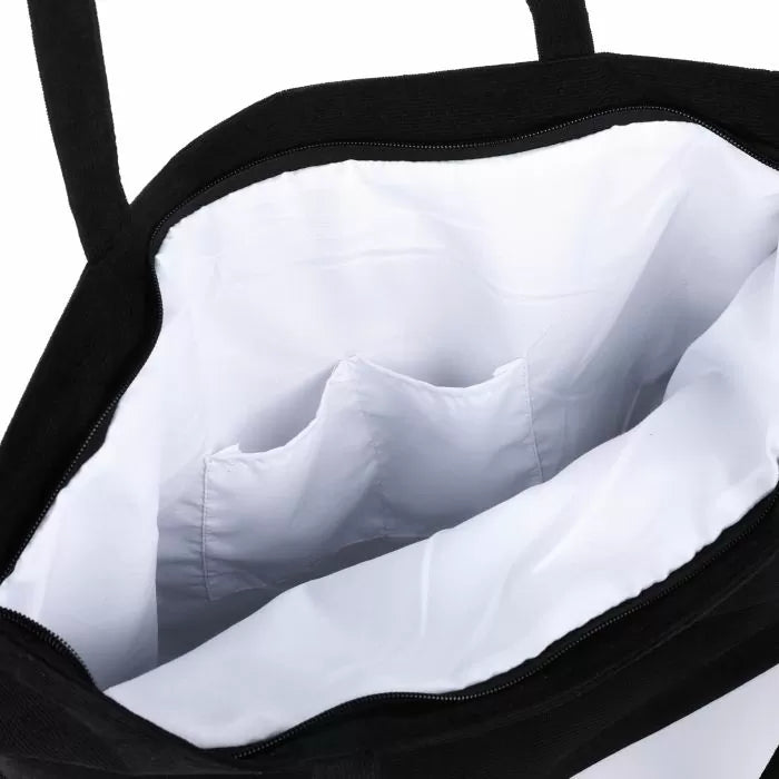 Sac cabas coeur noir