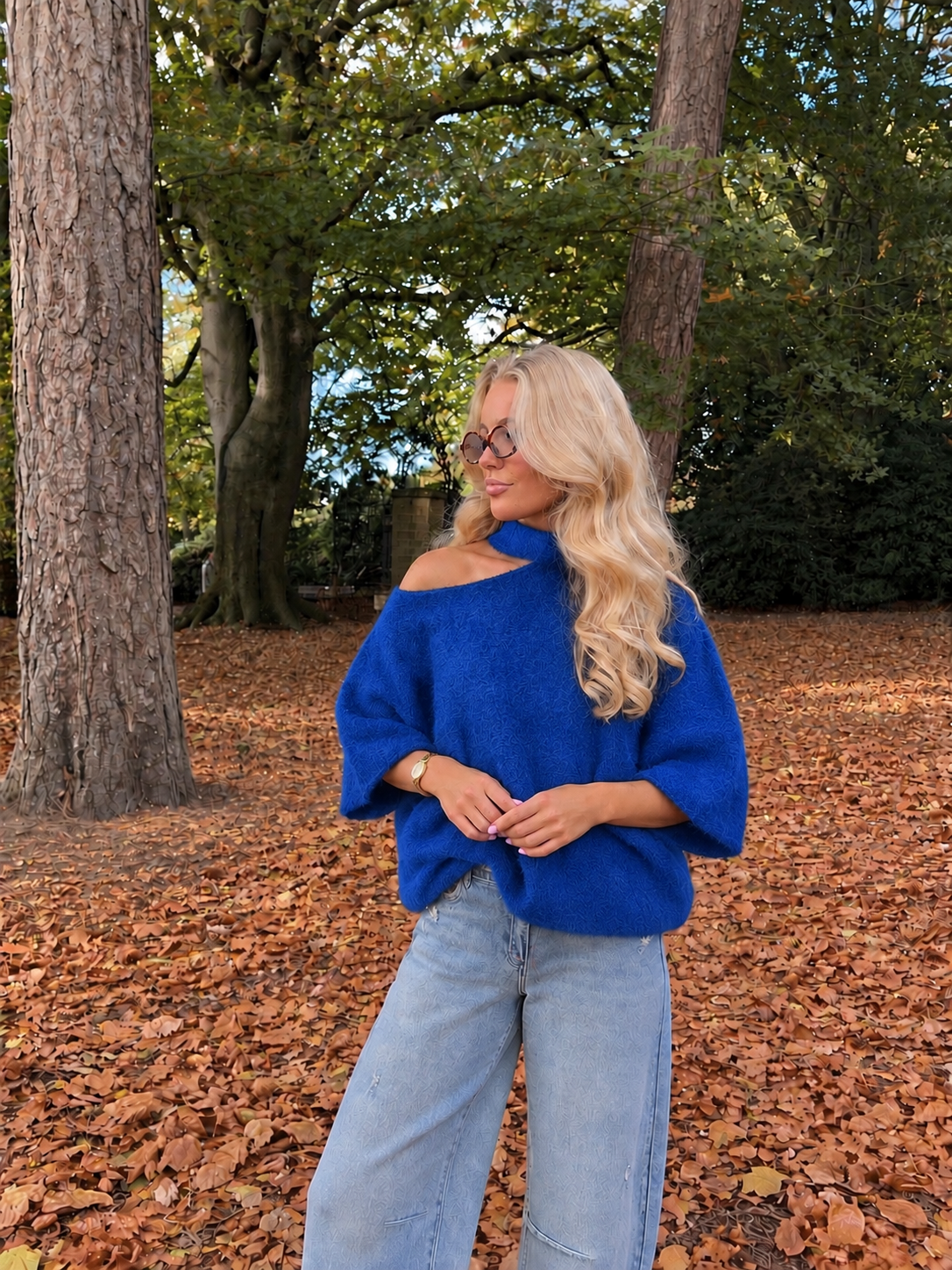 Chloé Choker Knit kobalt