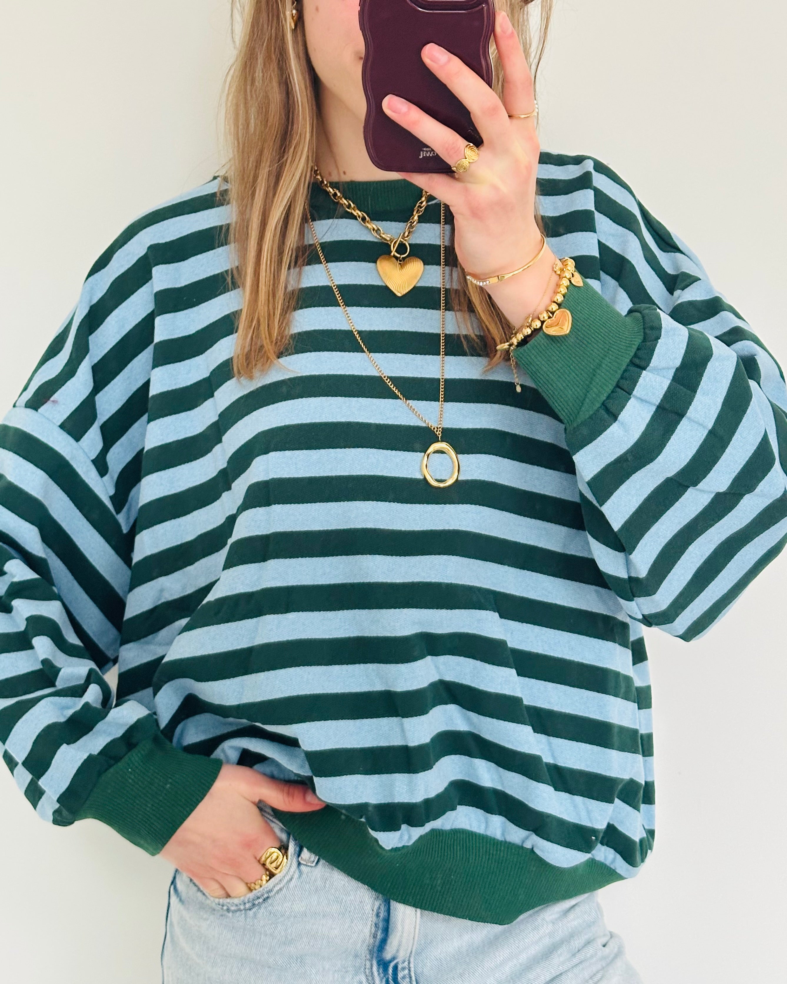 Stockholm sweater green blue