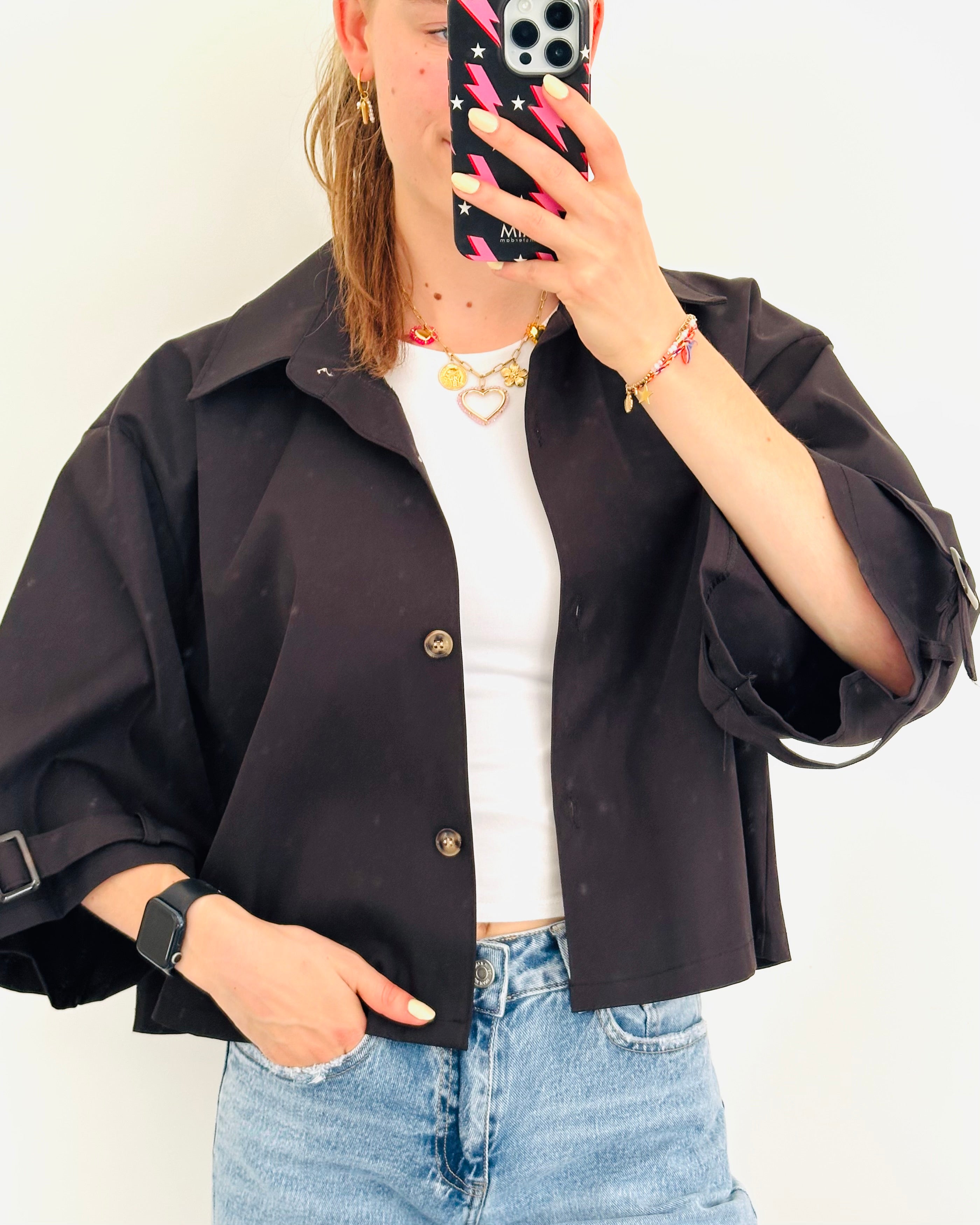 Ruby jacket black matte