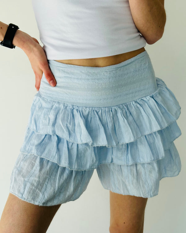 Volants skirt blue