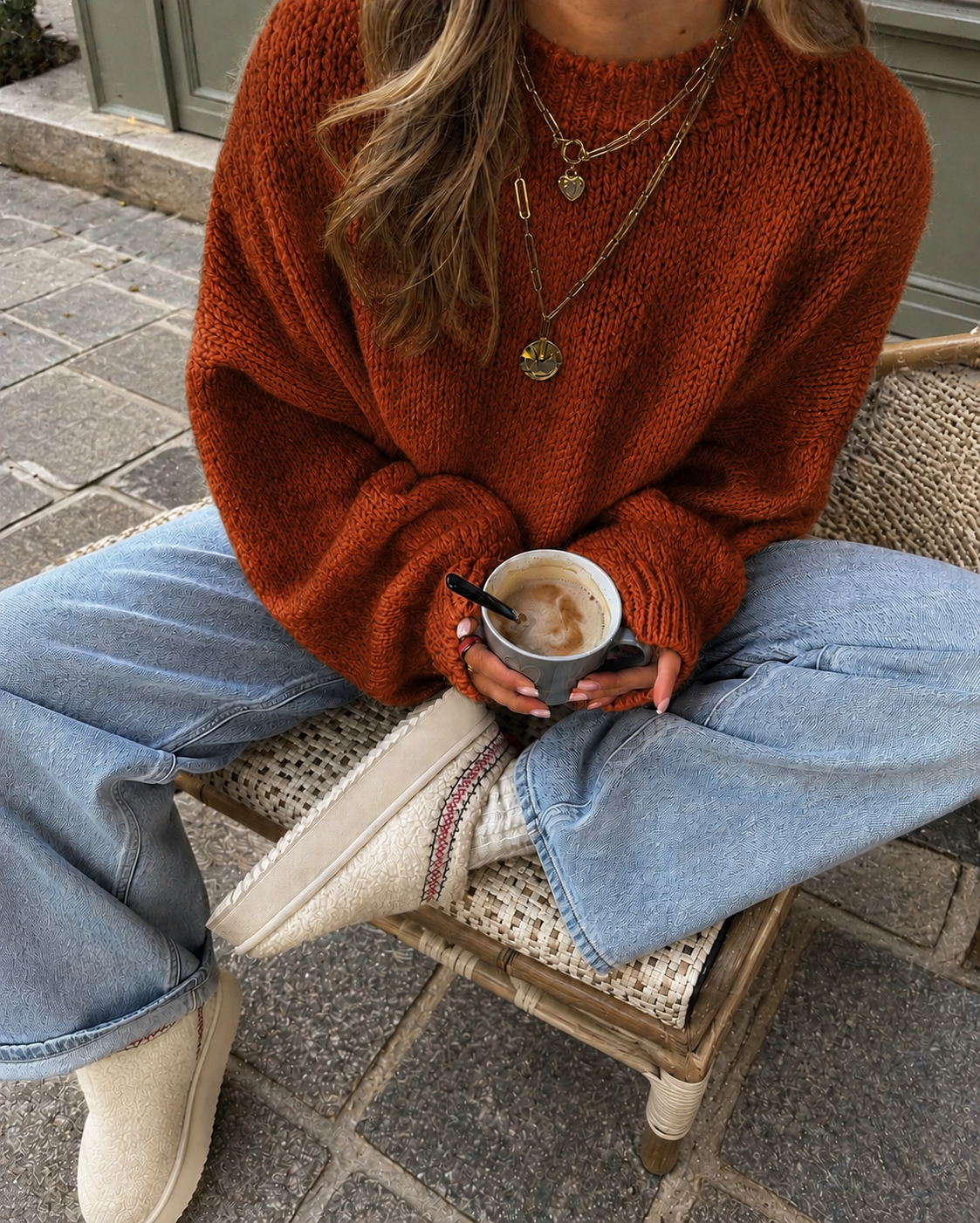 Comfy trui rust