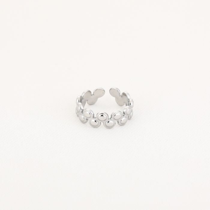 Dot ring zilver