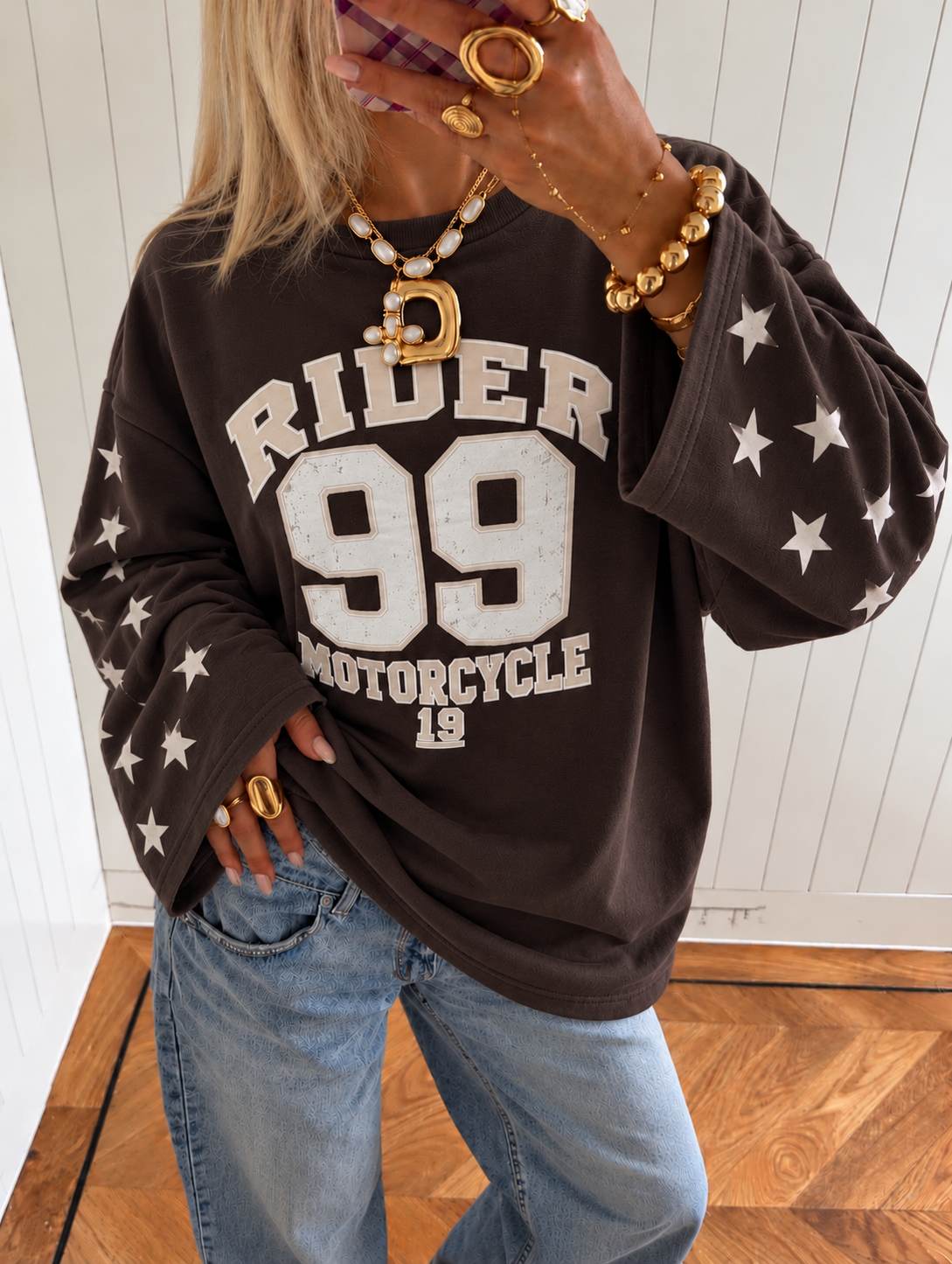 Rider 99 Star Sweatshirt brown
