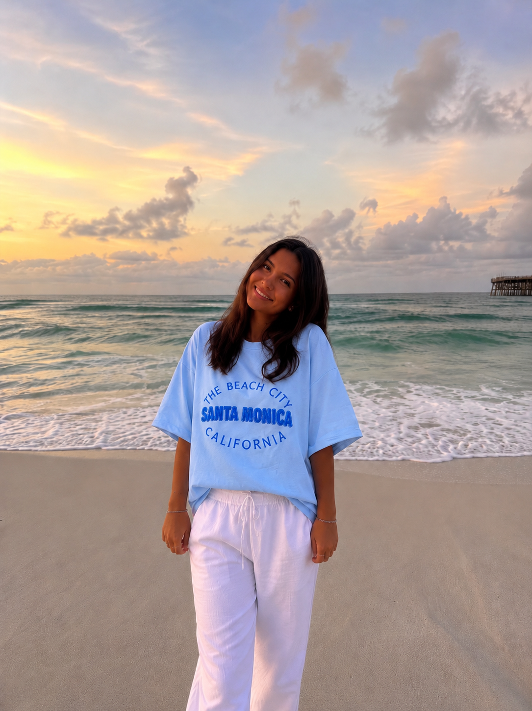 Santa Monica shortsleeve blue