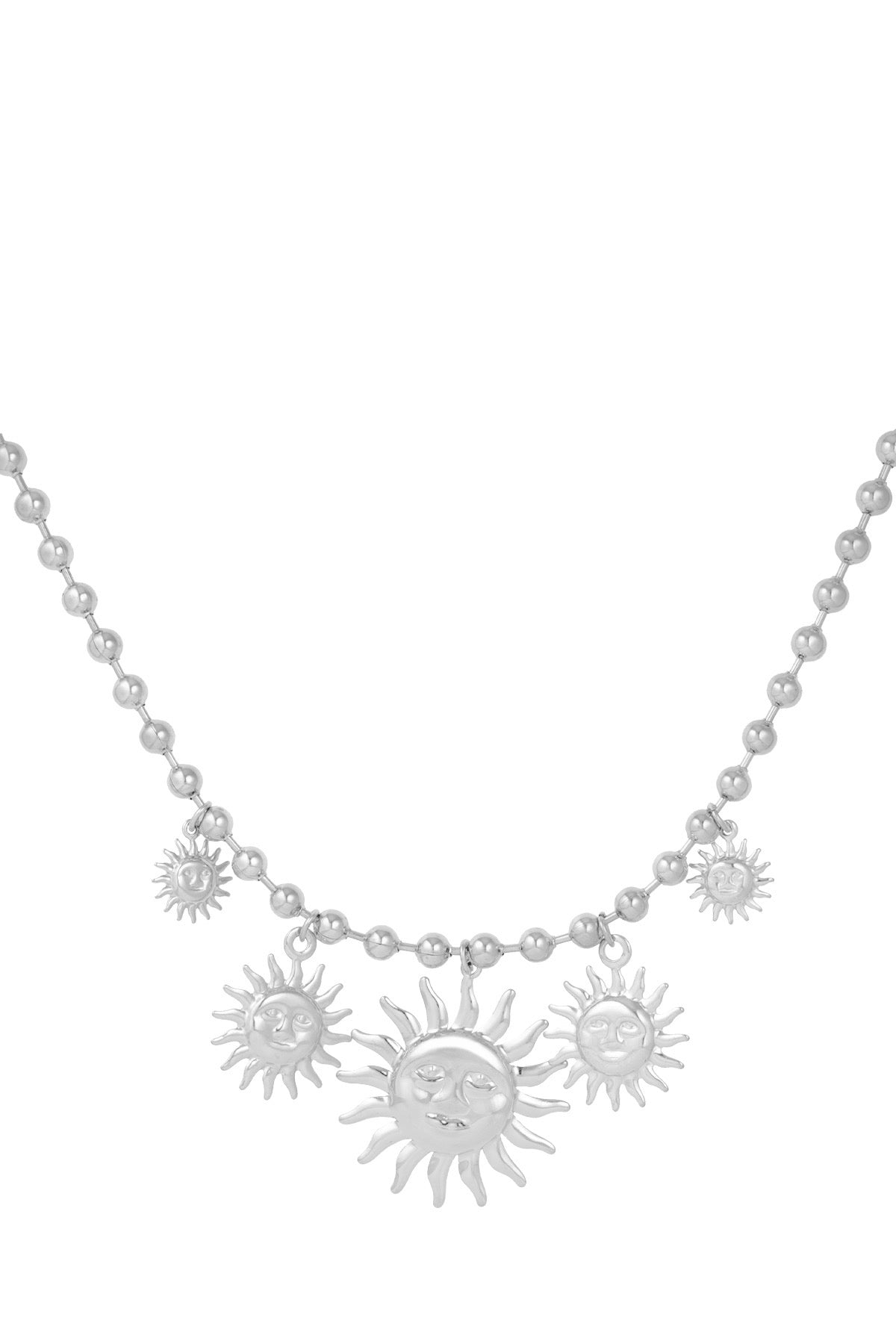 Sunlit charm ketting zilver