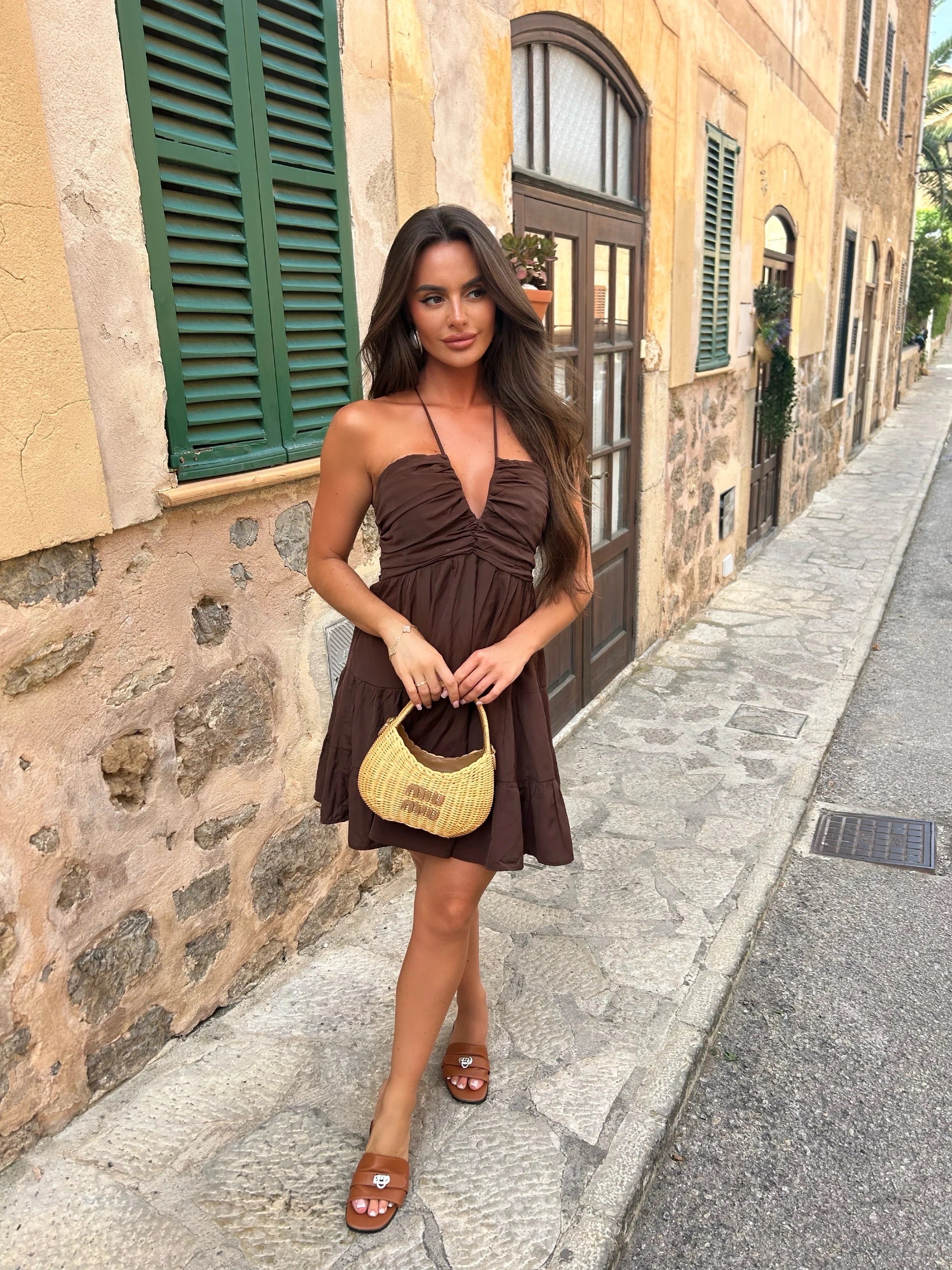 Italy dress brown