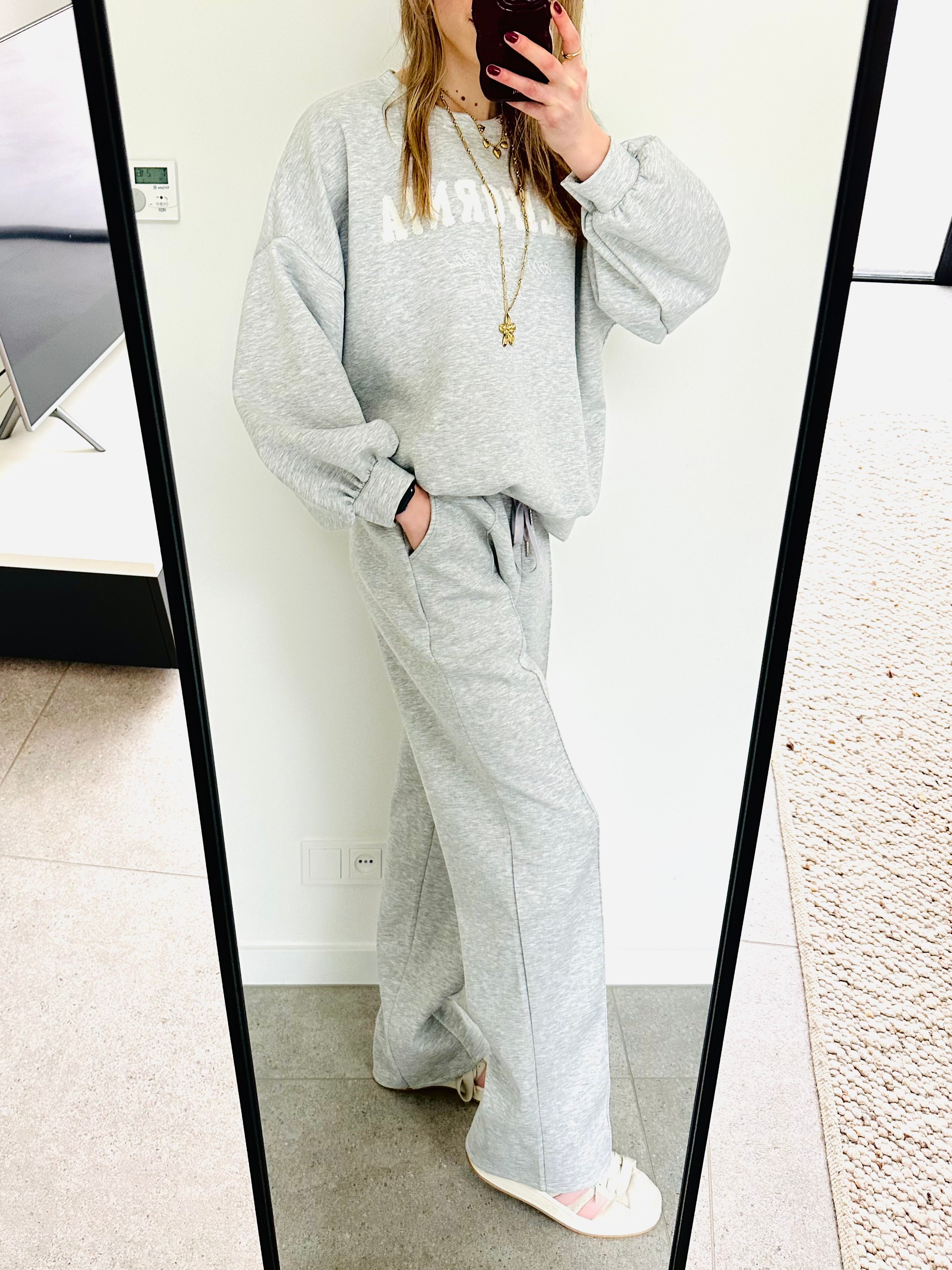 California amy set grijs wit