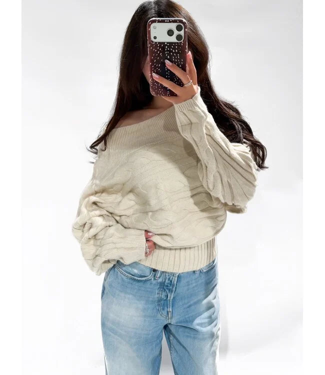 Lieve knit beige