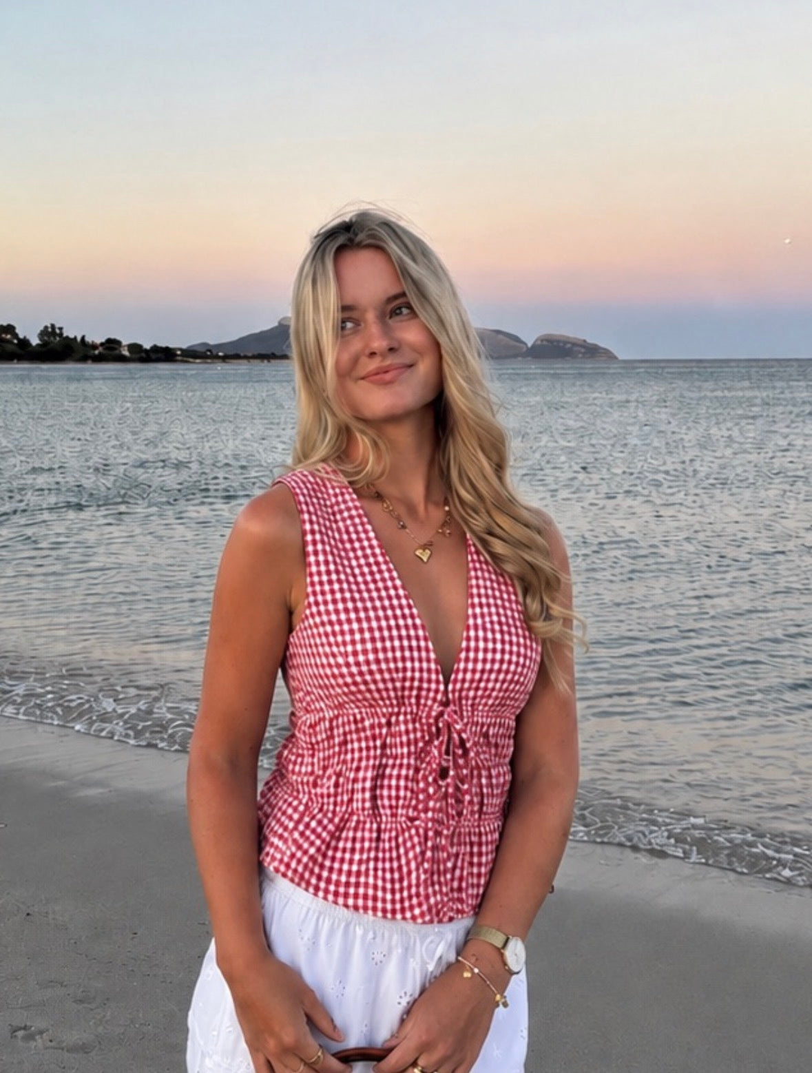 Alice bow top red