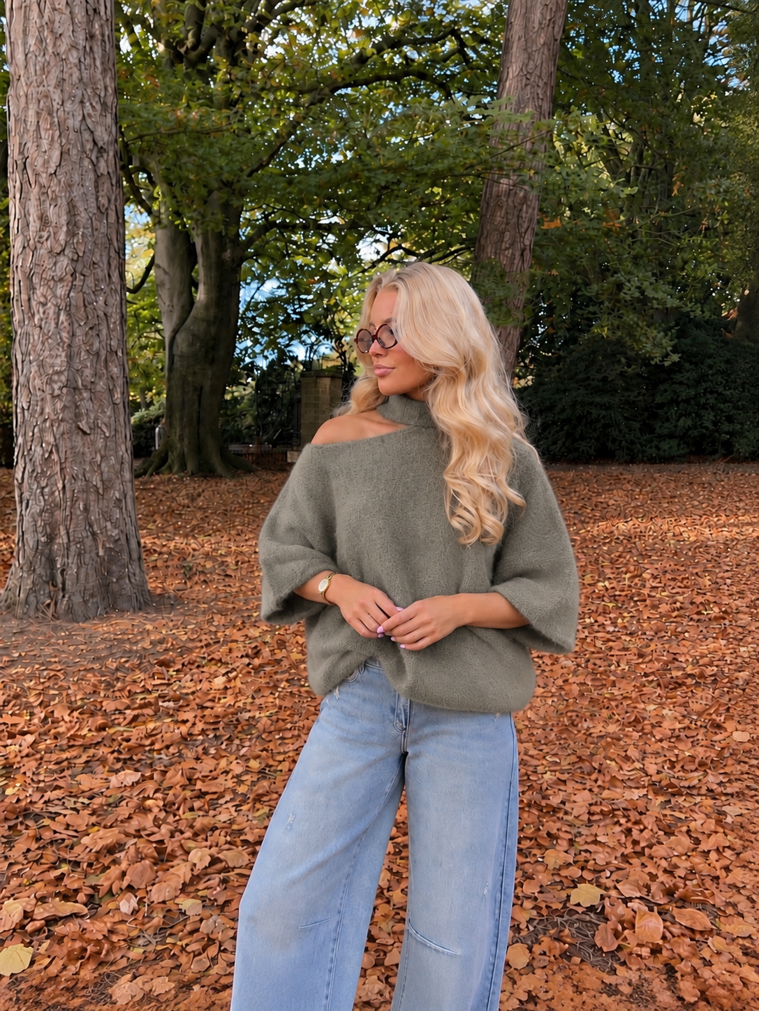 Chloé Choker Knit light khaki