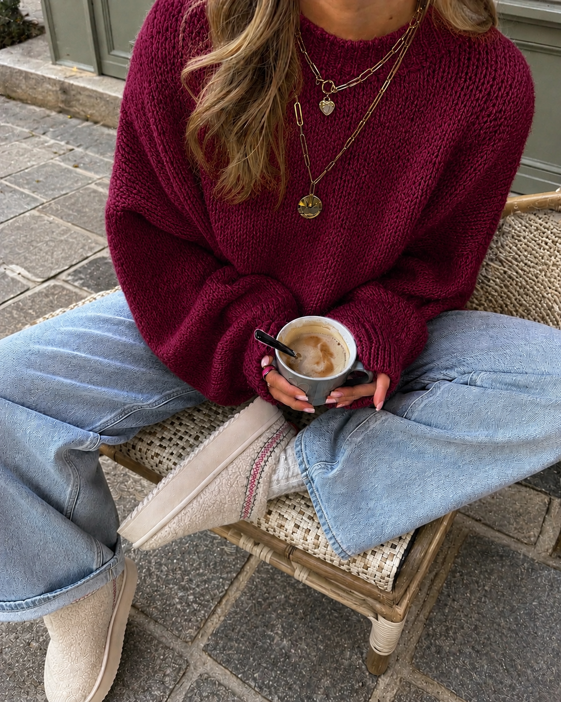 Comfy trui bordeaux