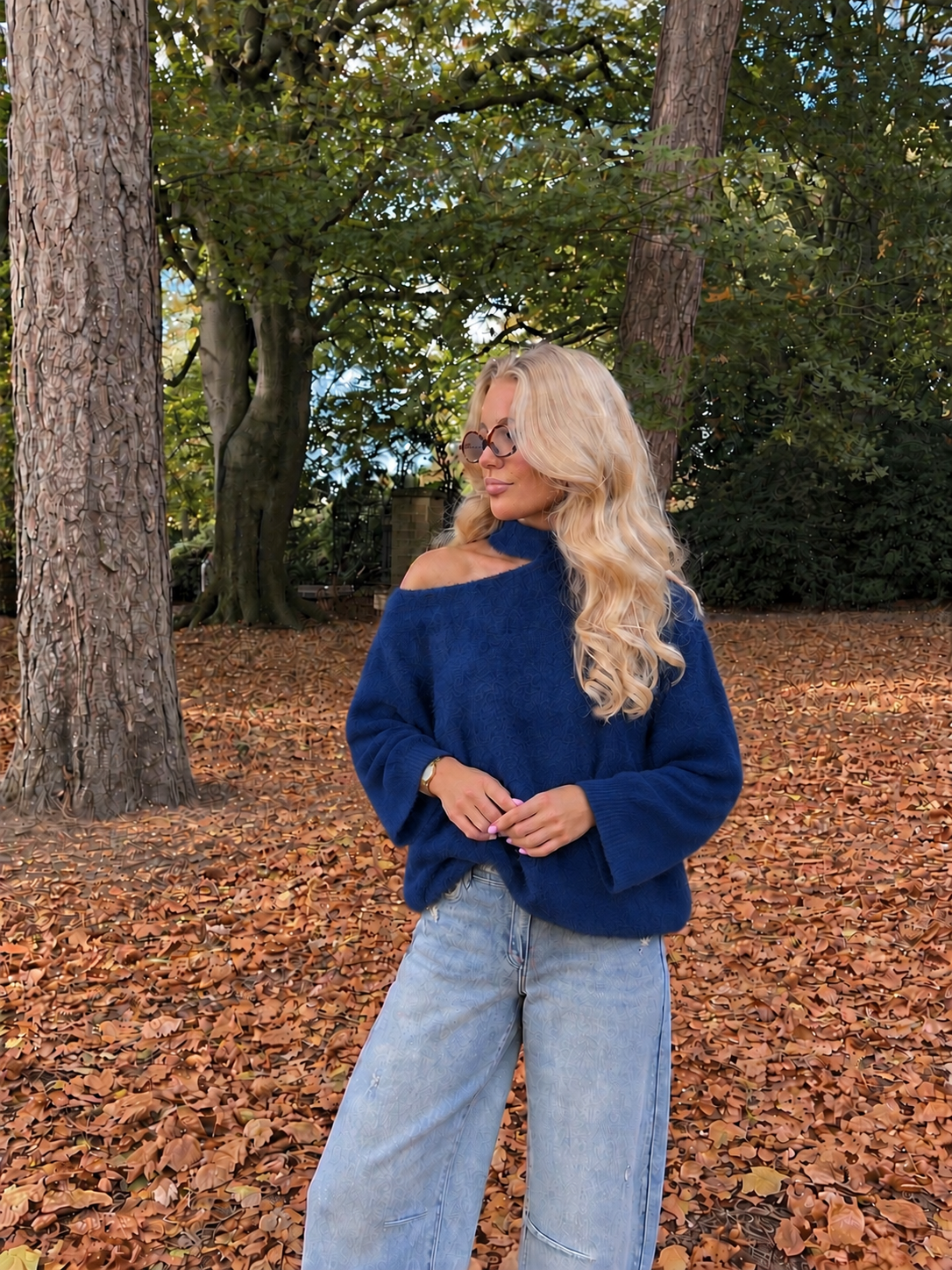 Chloé Choker Knit dark denim
