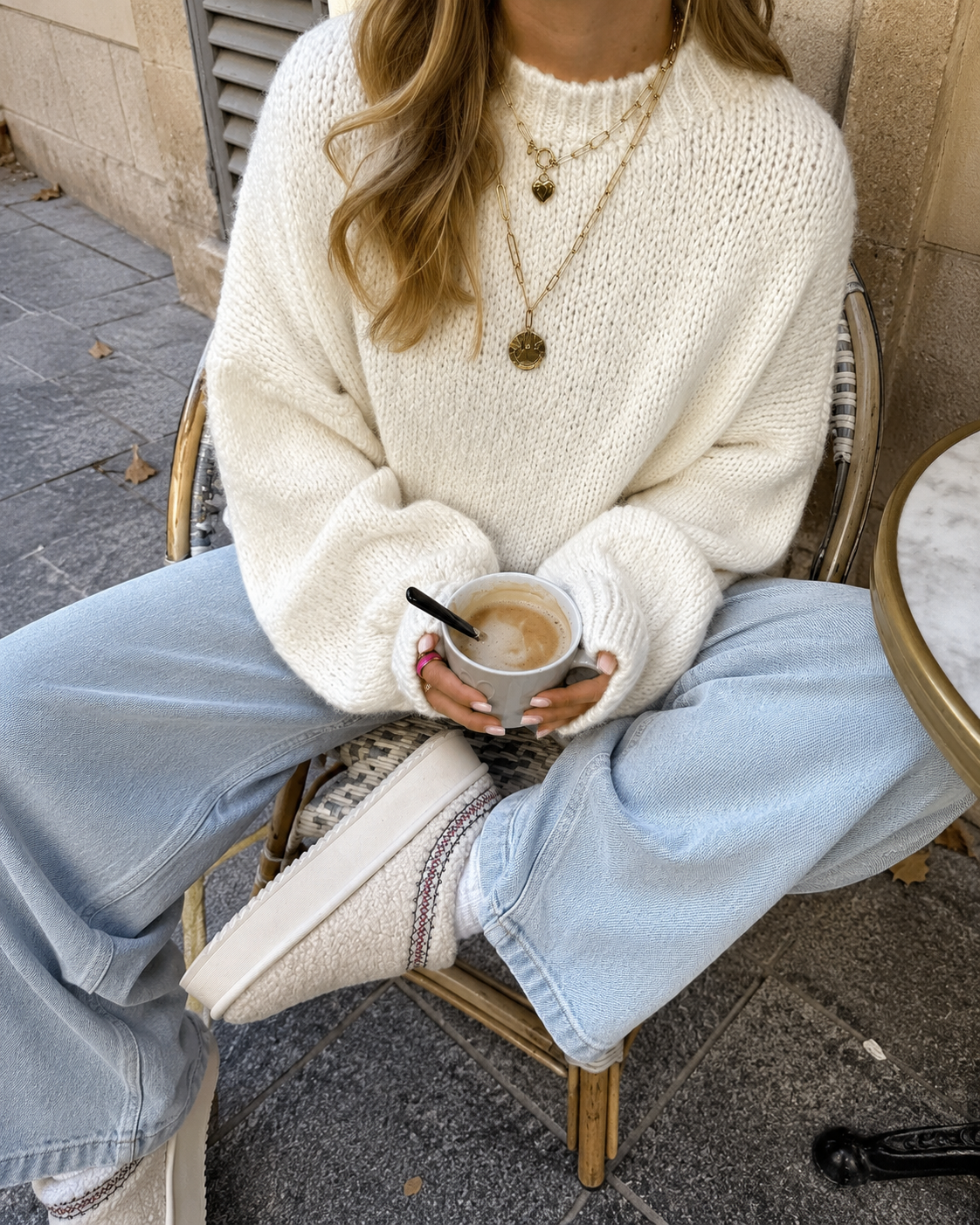 Comfy trui off white