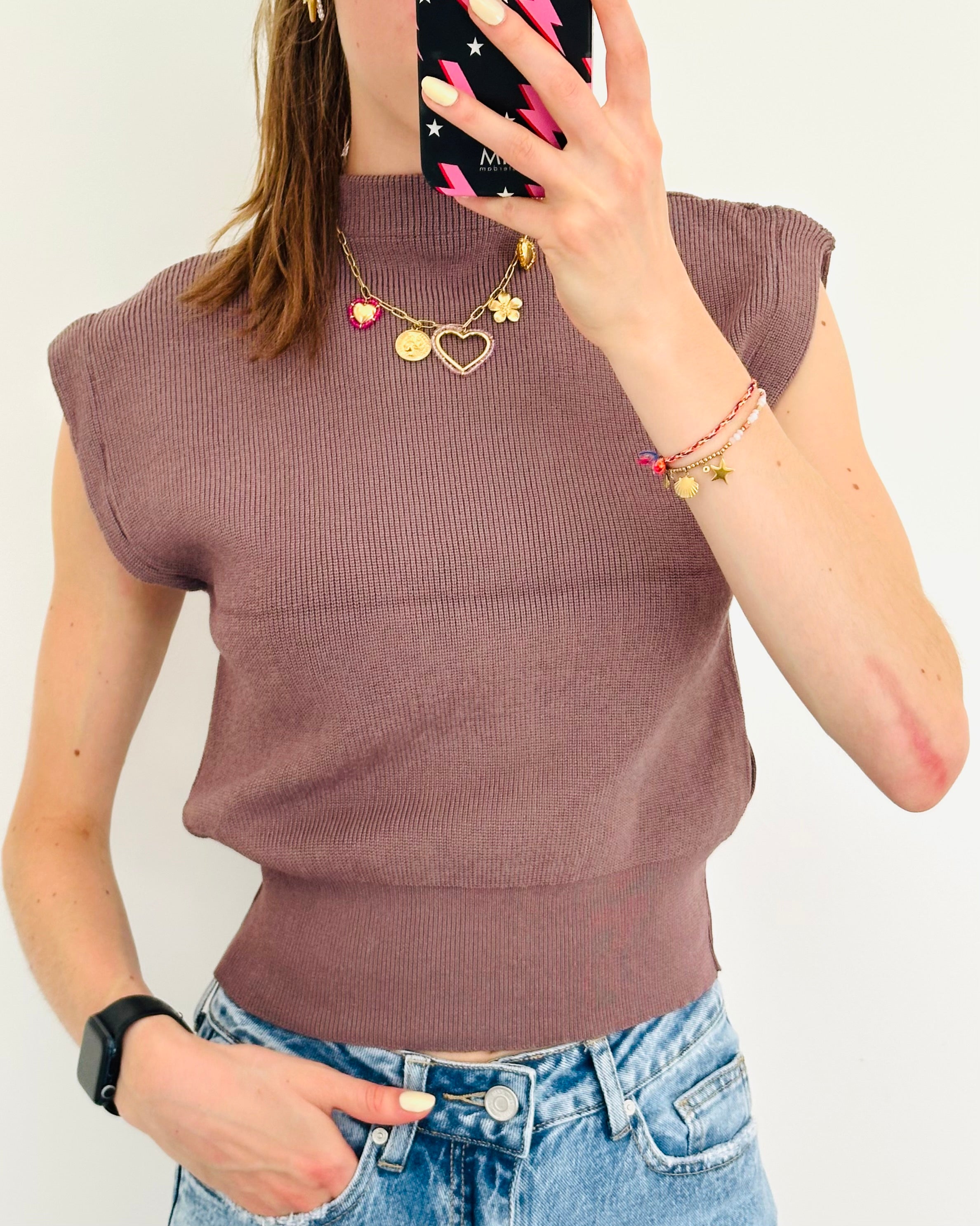 Nina top taupe