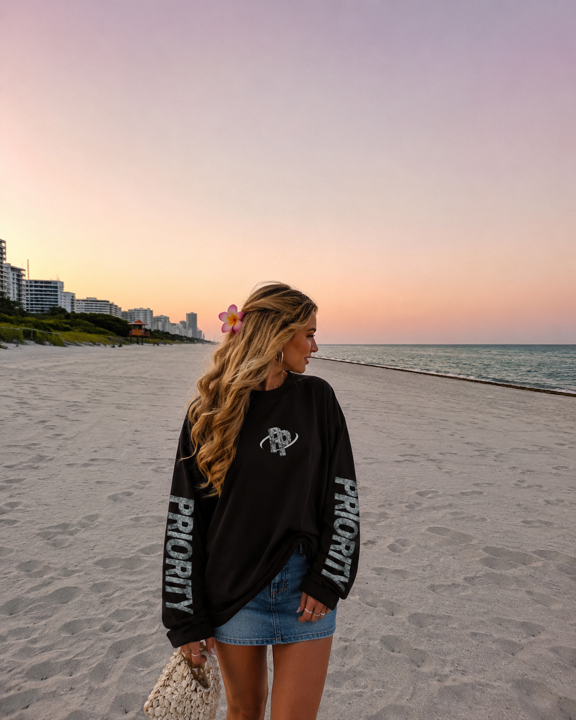 Priority return longsleeve zwart