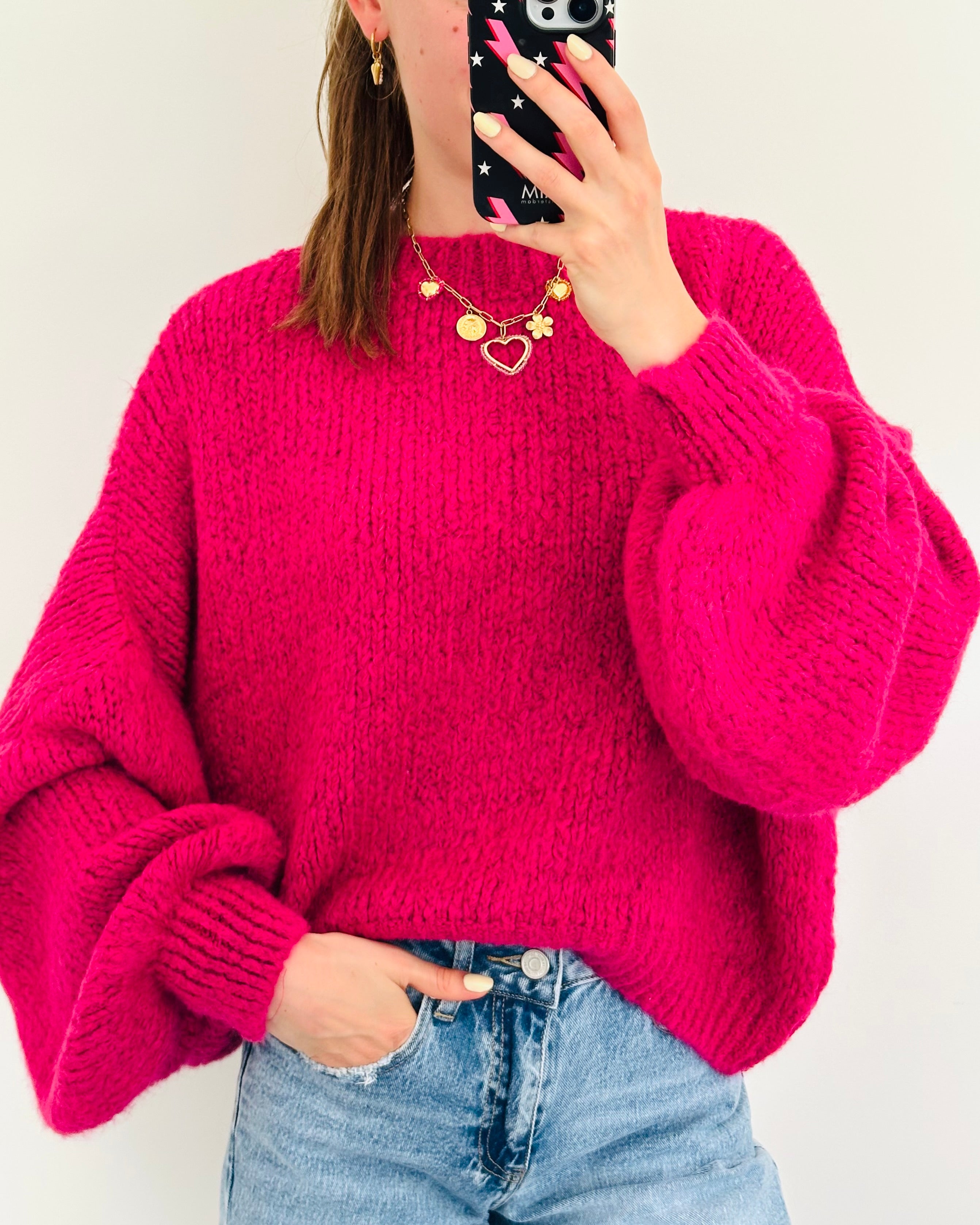 Comfy sweater berry