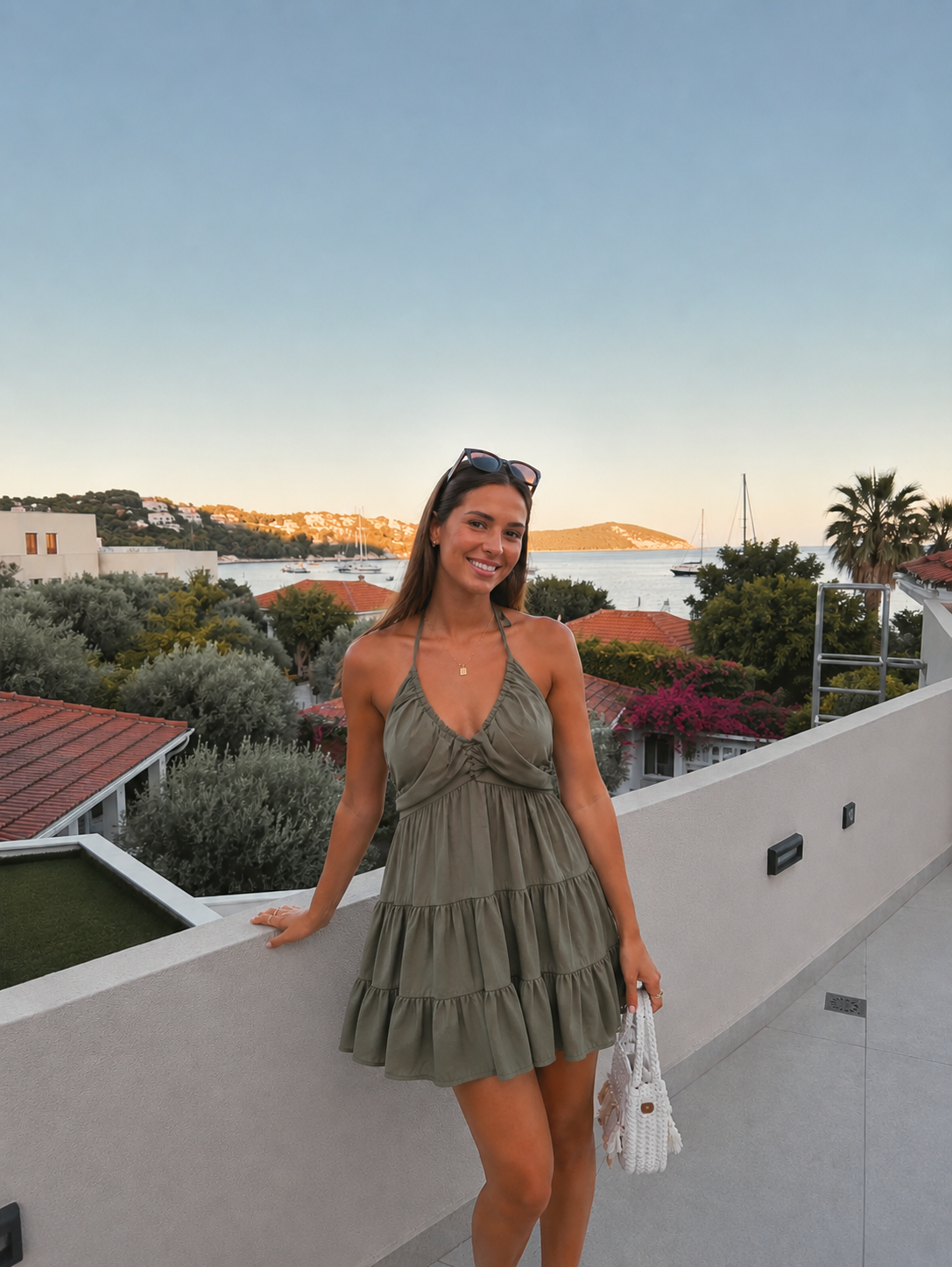 Italy dress khaki
