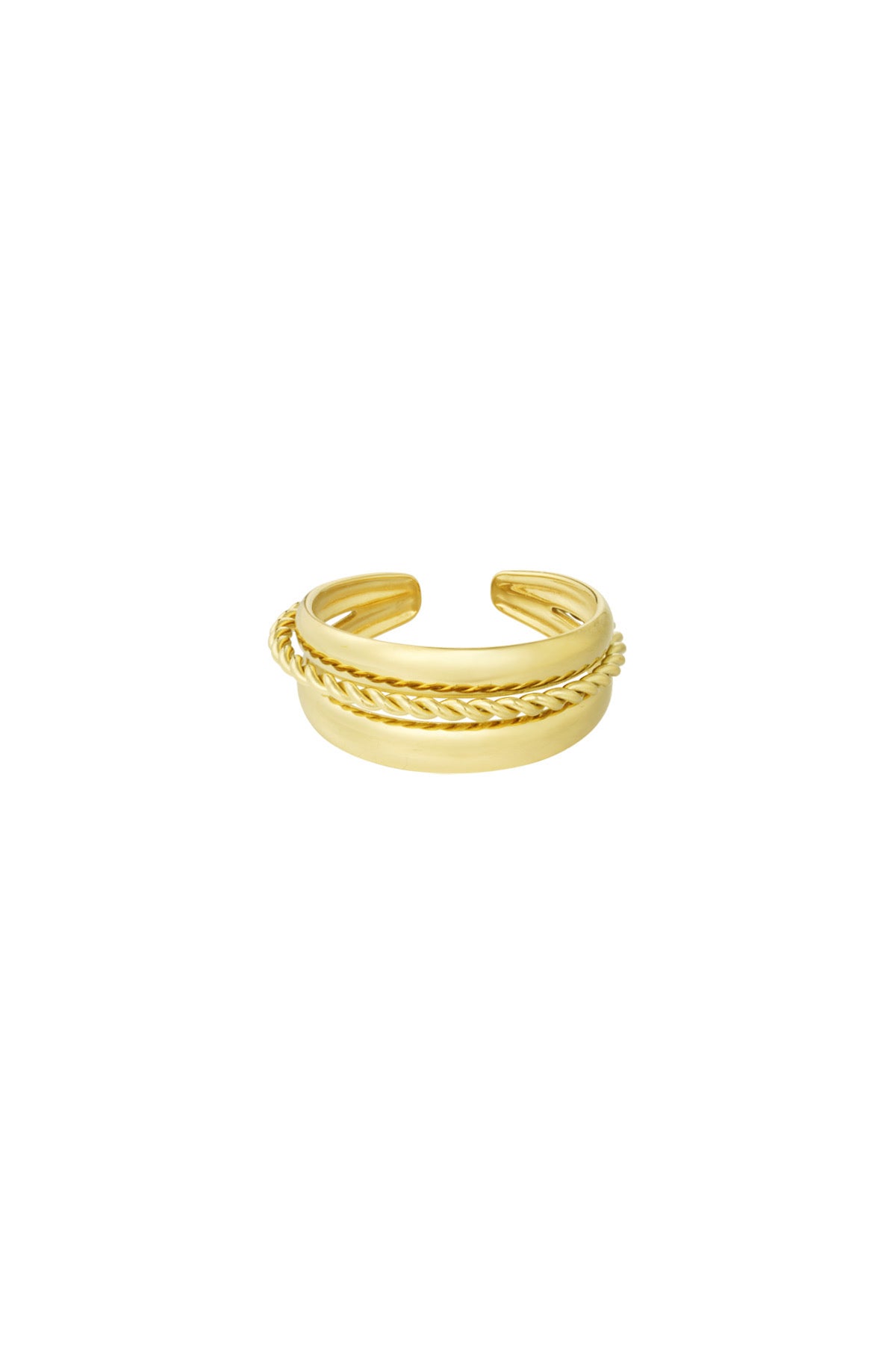 Triple ring goud