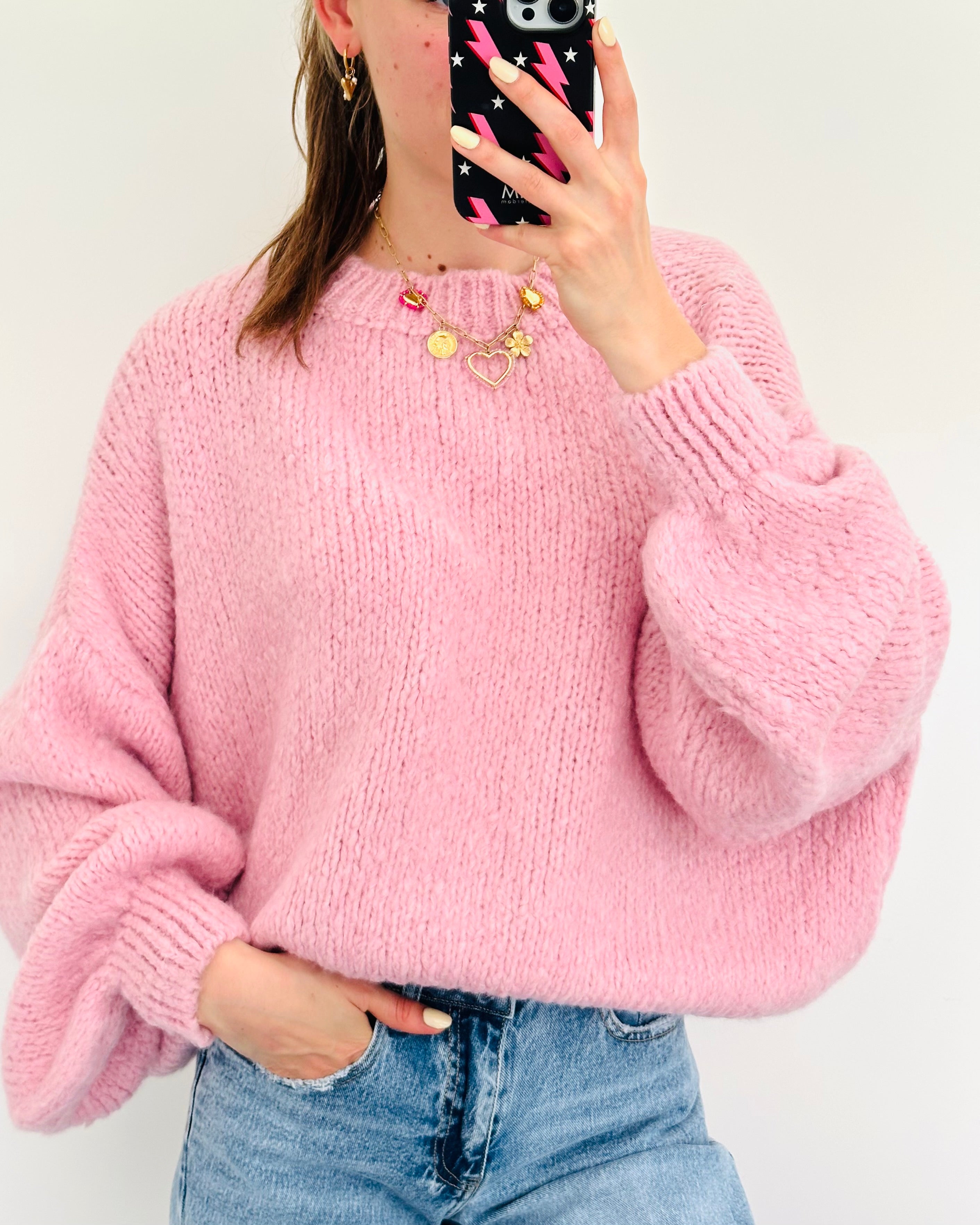 Comfy sweater light pink