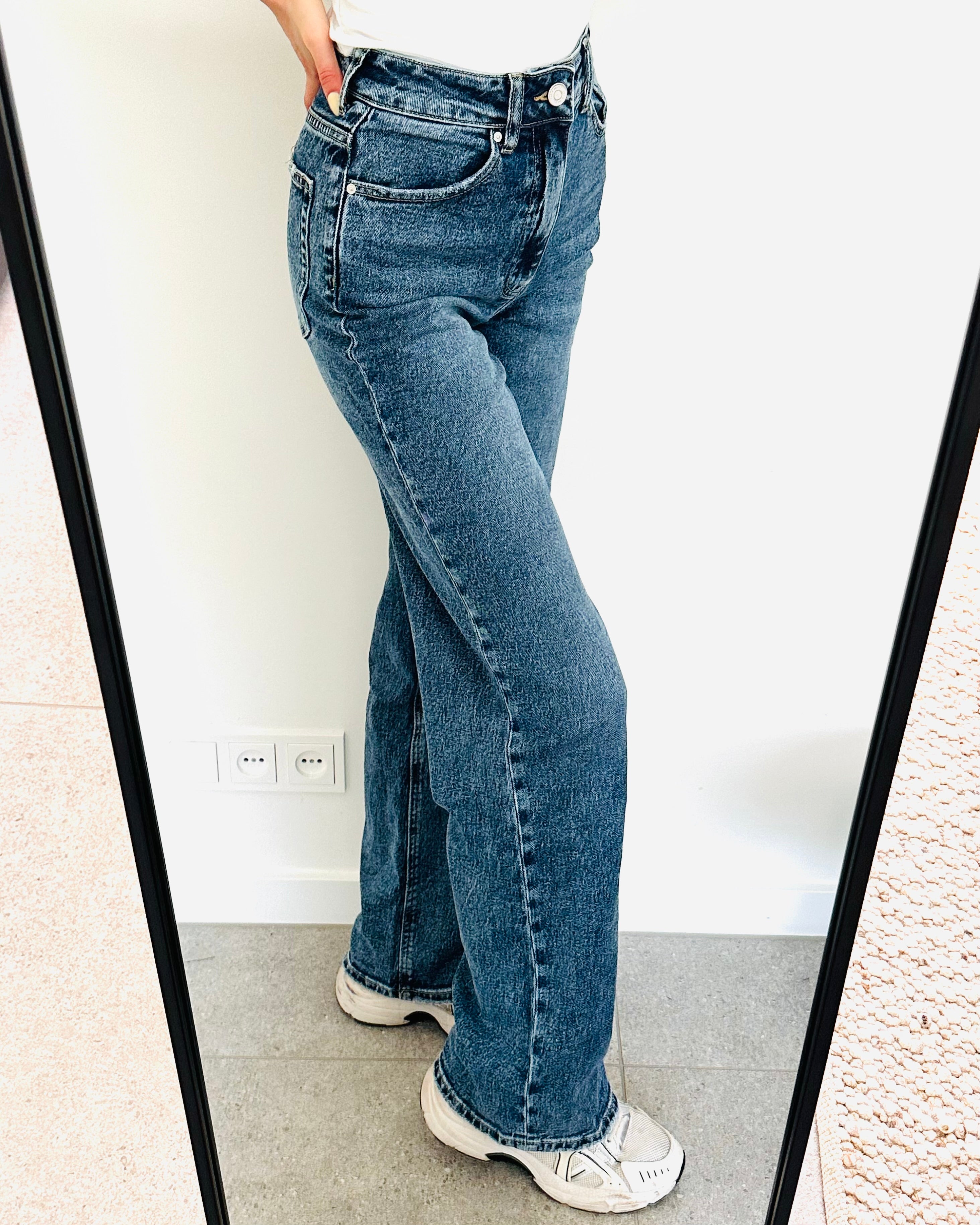 Straight leg jeans dark blue